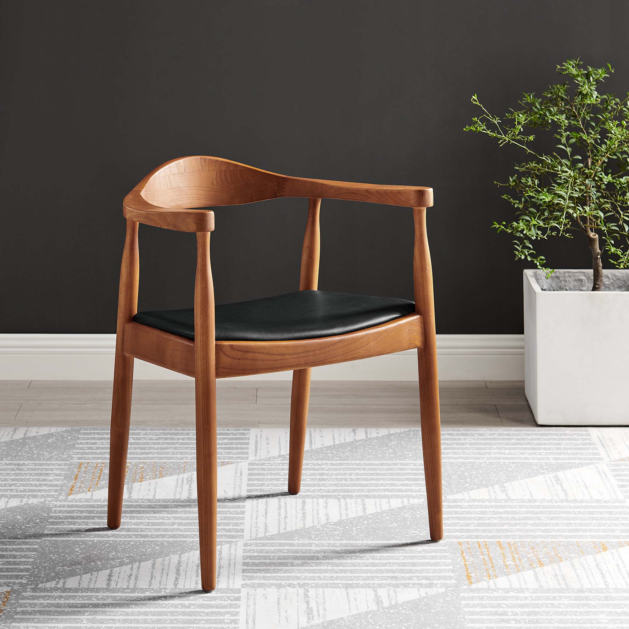 Presidential Dining Armchair, Black