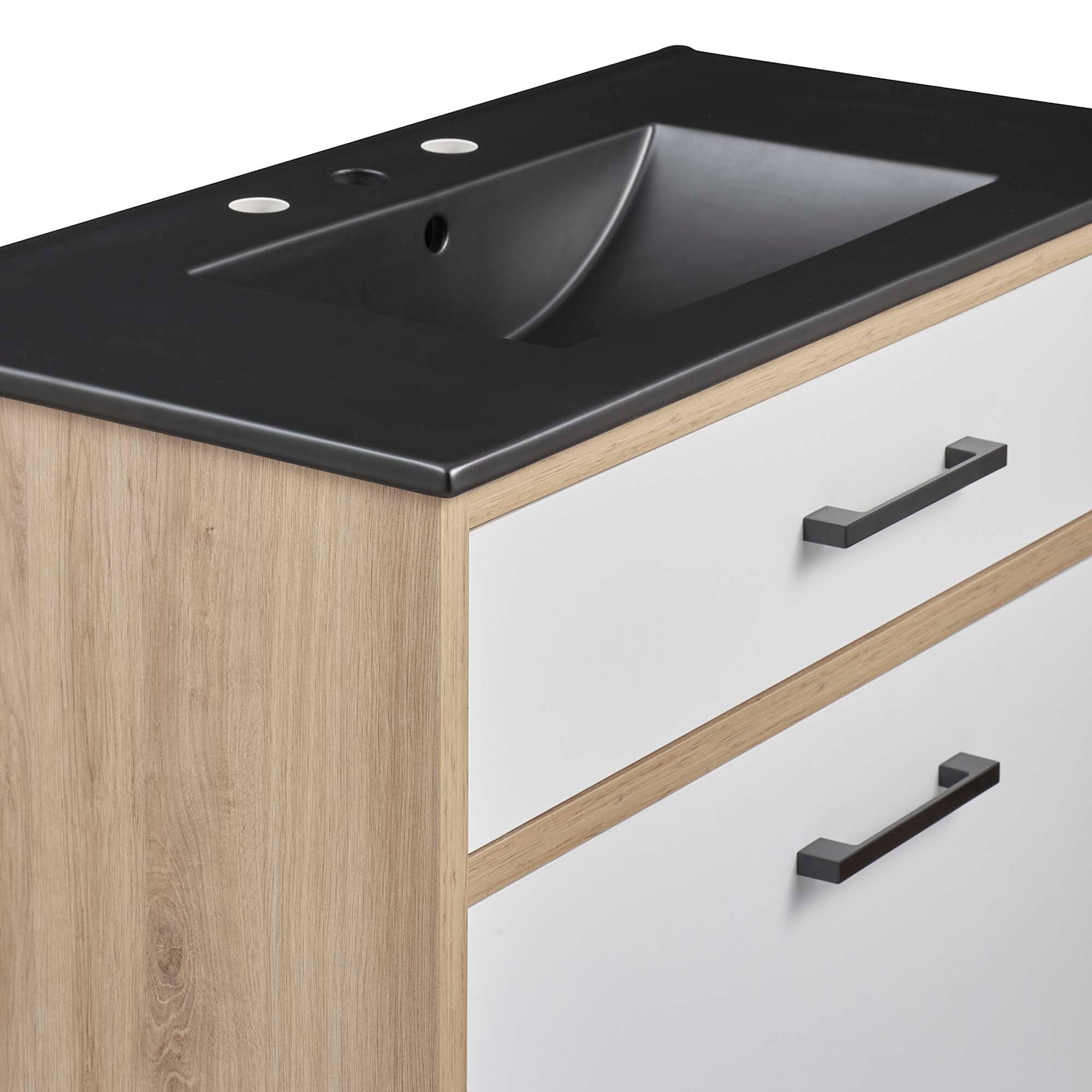 Maverick 36" Bathroom Vanity, Black Oak