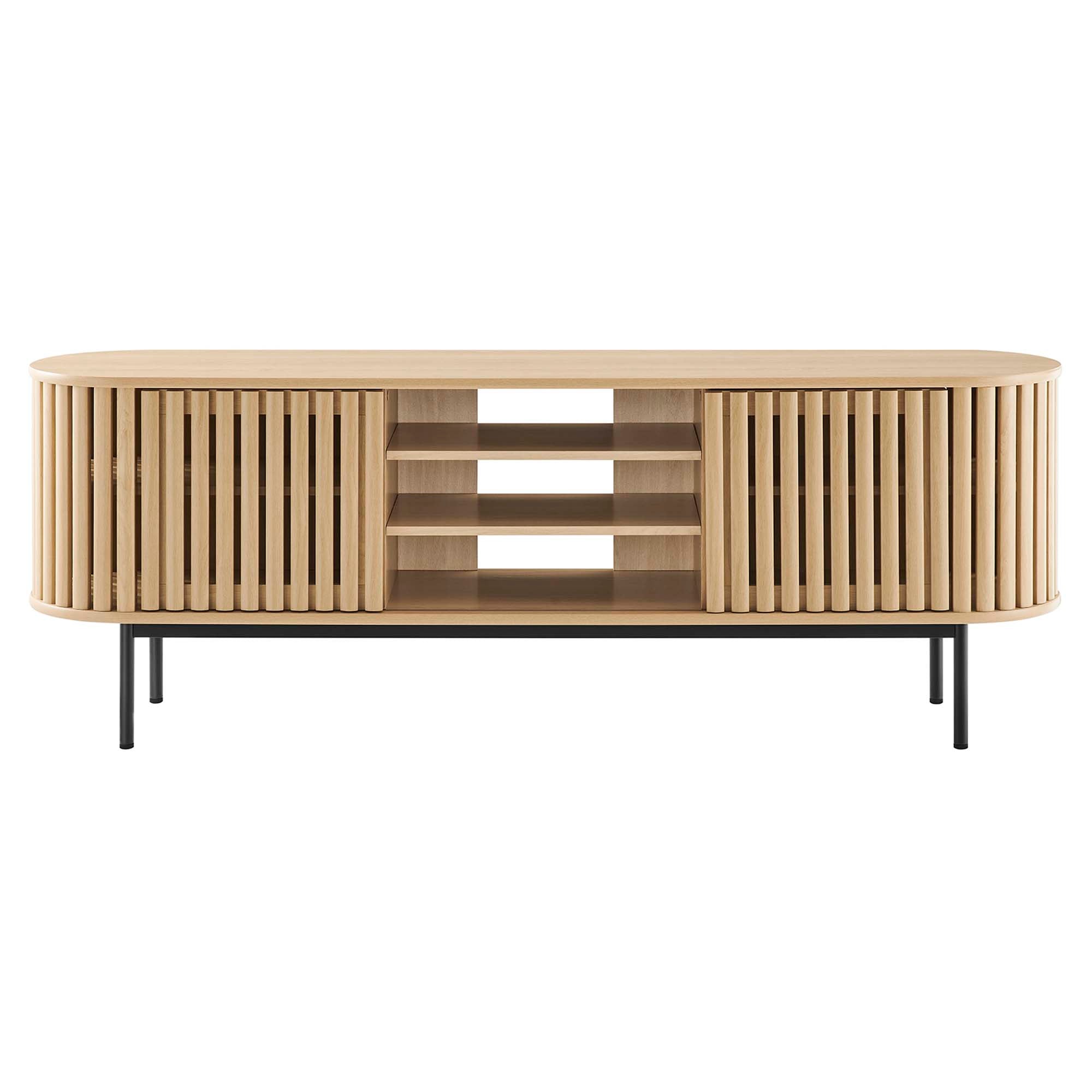 Fortitude 71" TV Stand, Oak