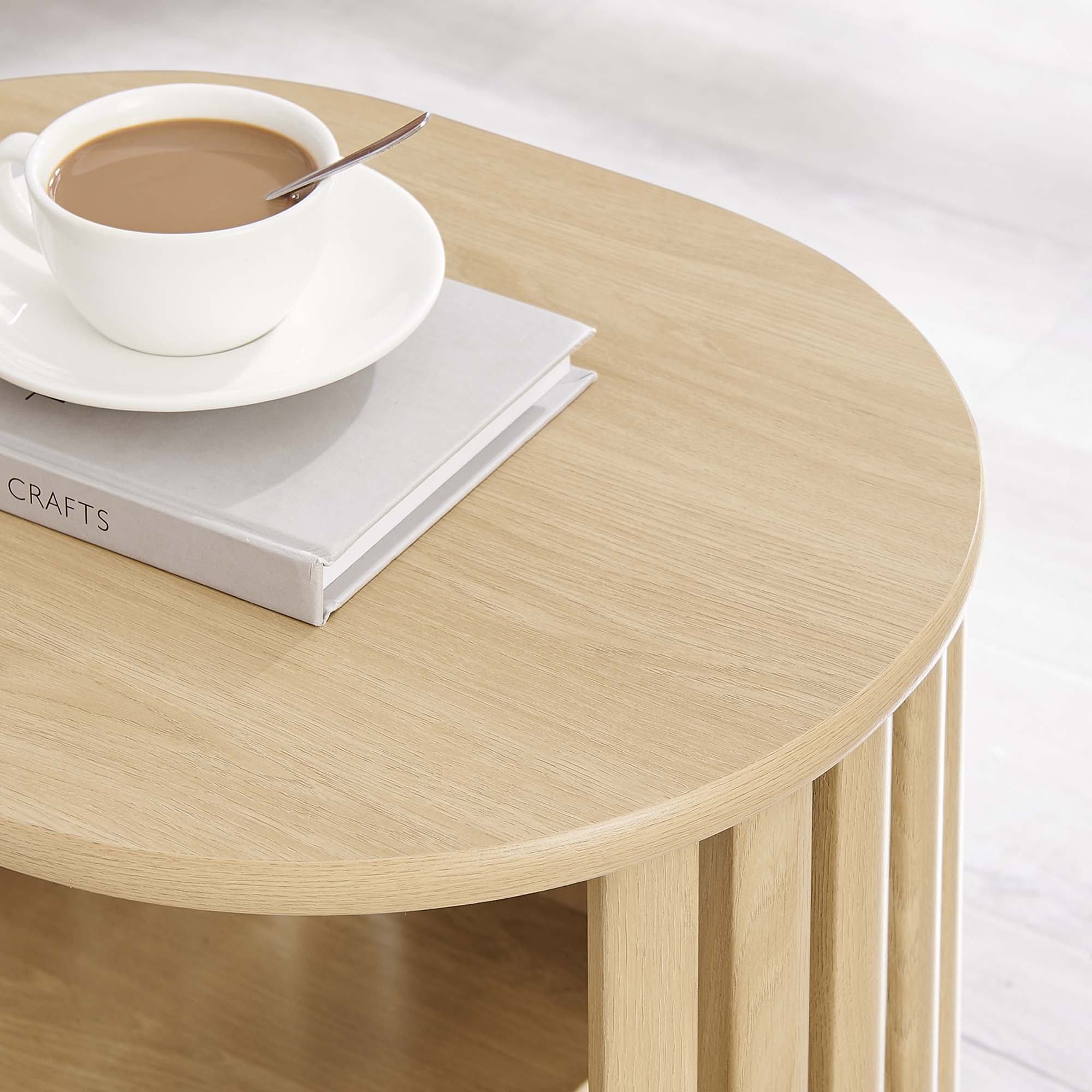 Fortitude Side Table, Oak