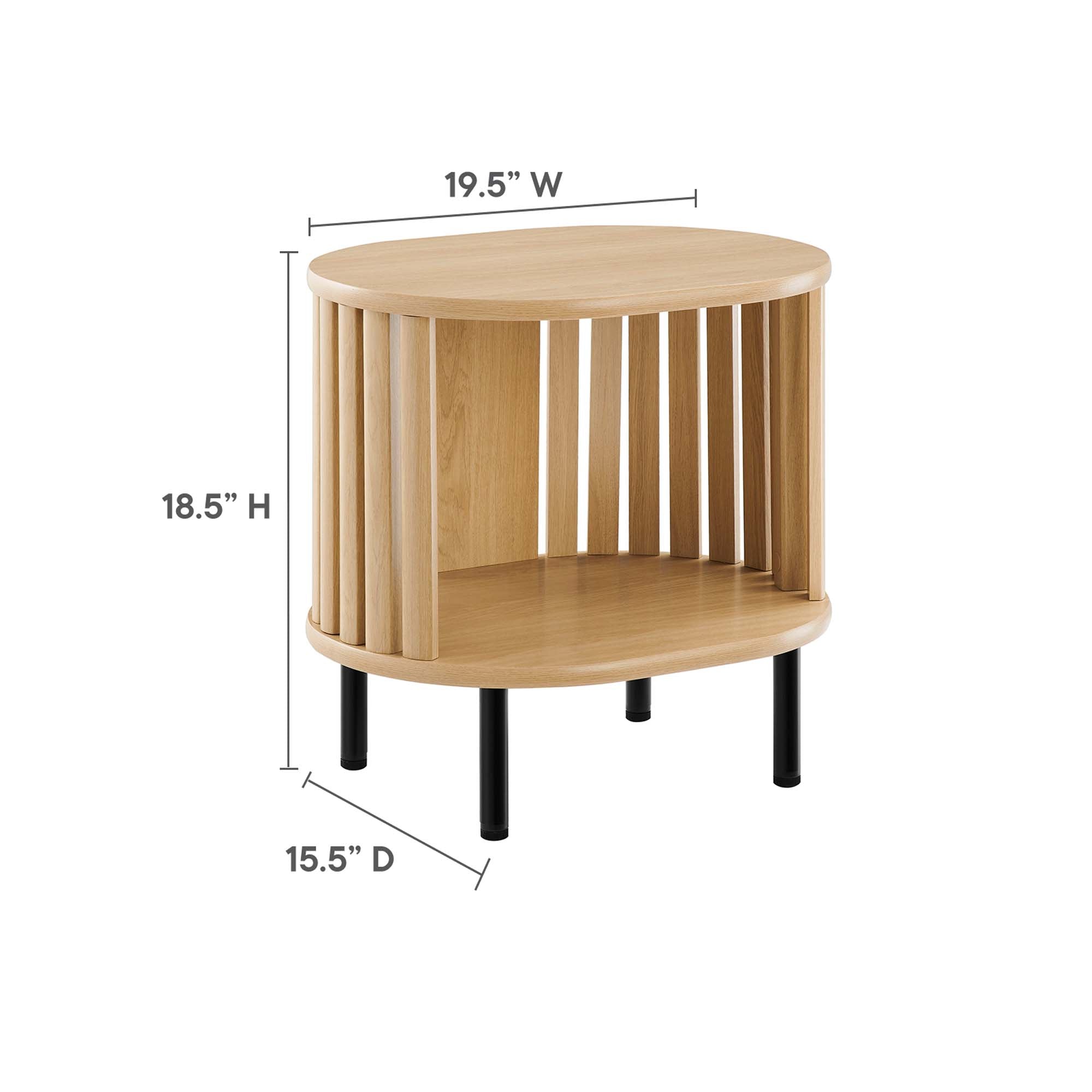 Fortitude Side Table, Oak