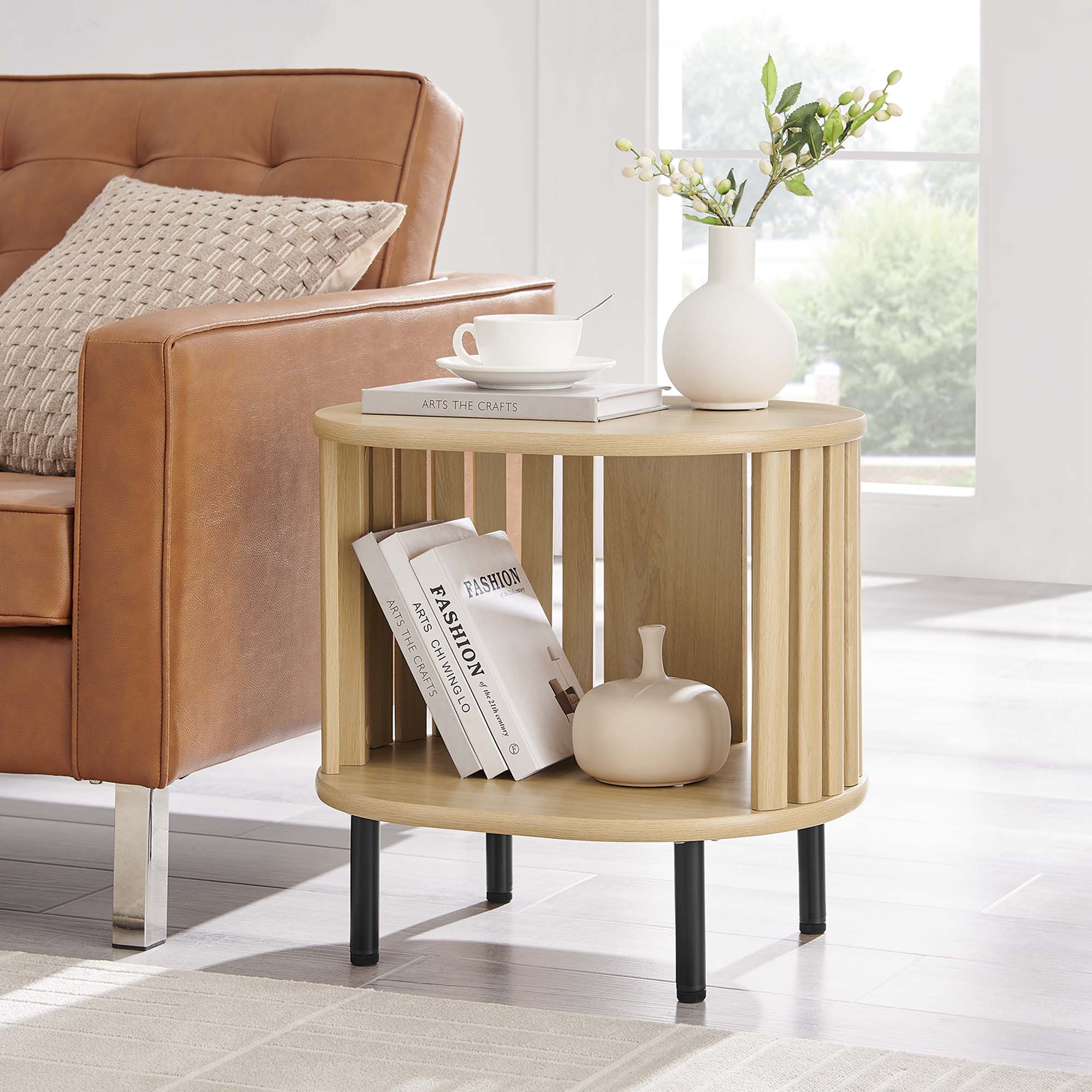 Fortitude Side Table, Oak