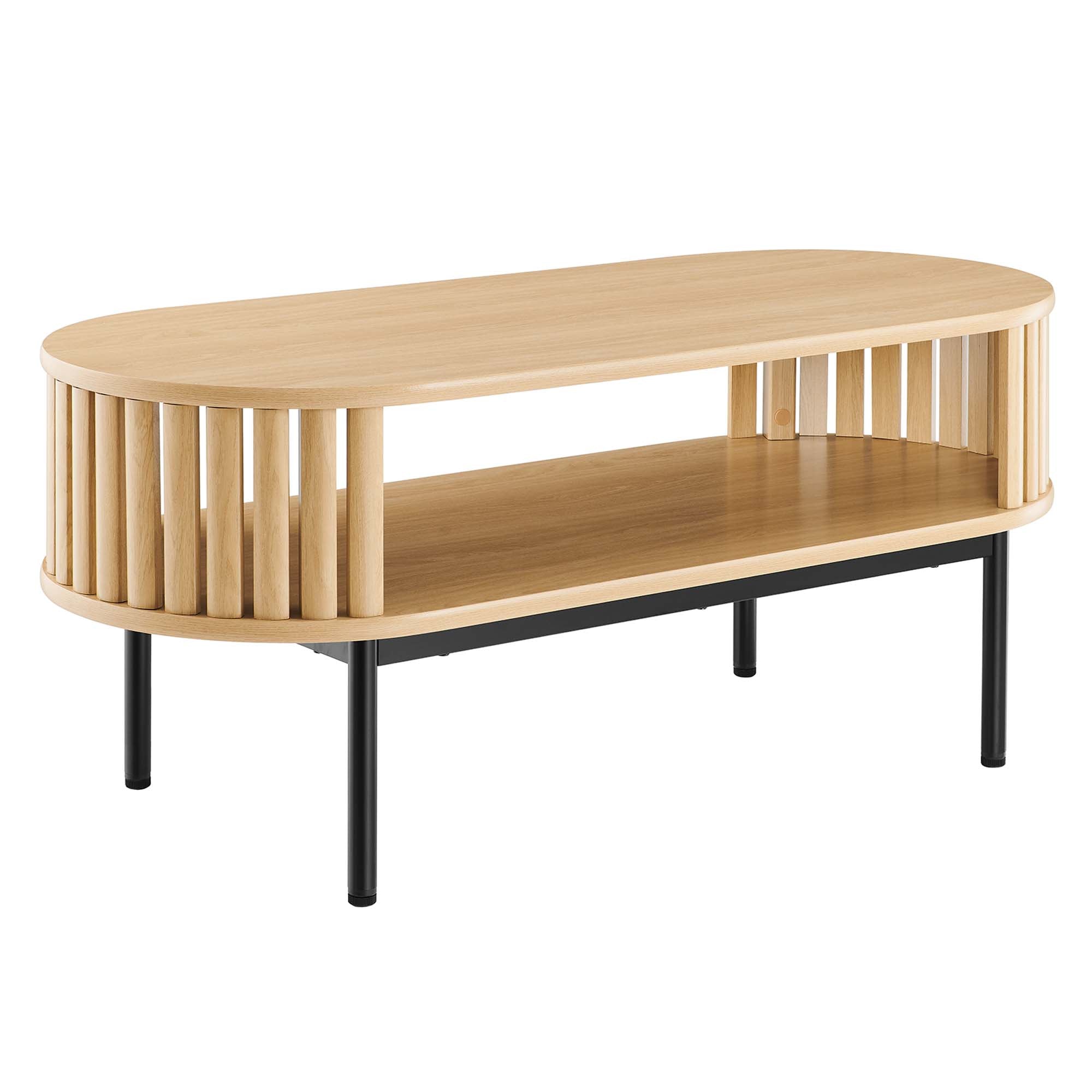 Fortitude Wood Coffee Table, Oak