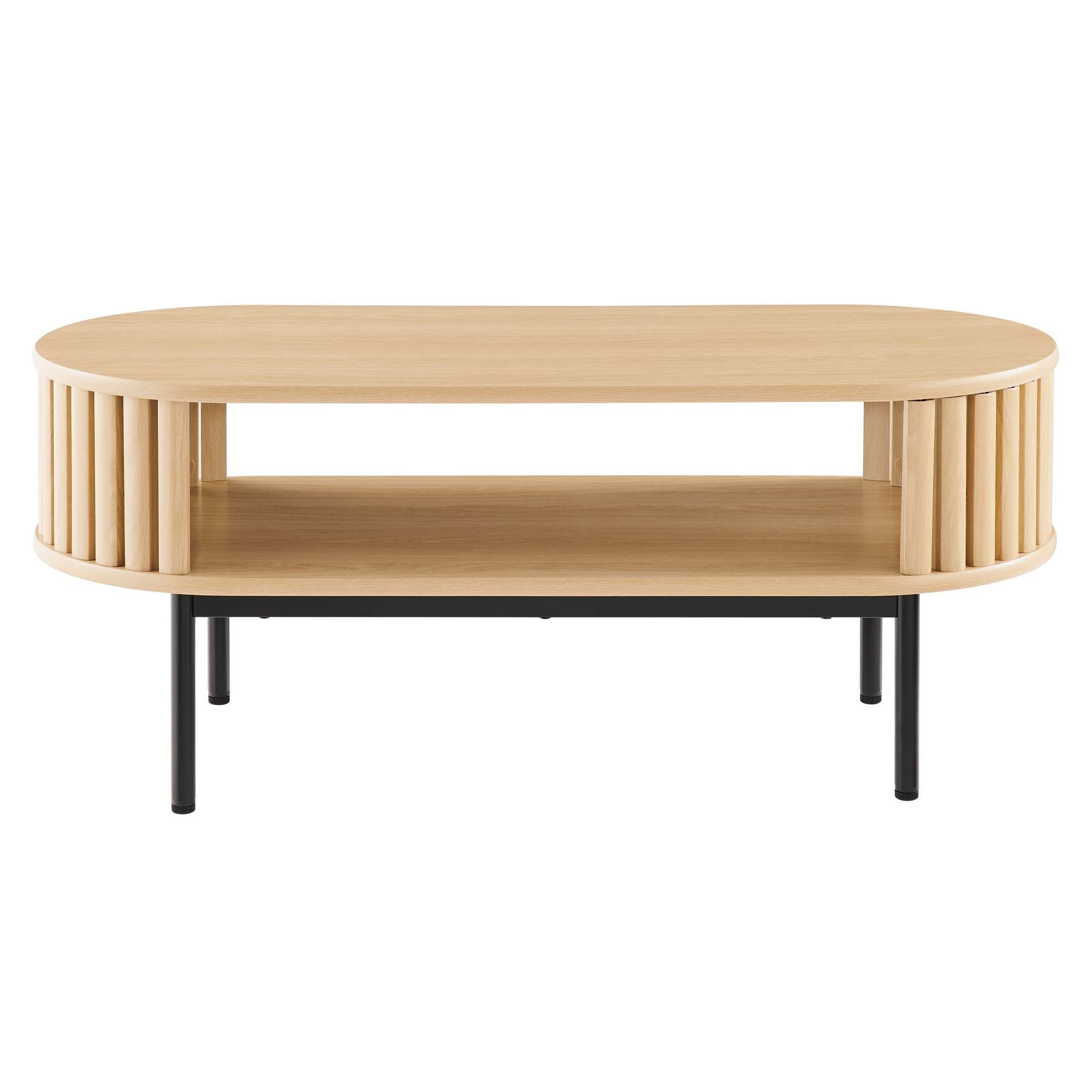 Fortitude Wood Coffee Table, Oak
