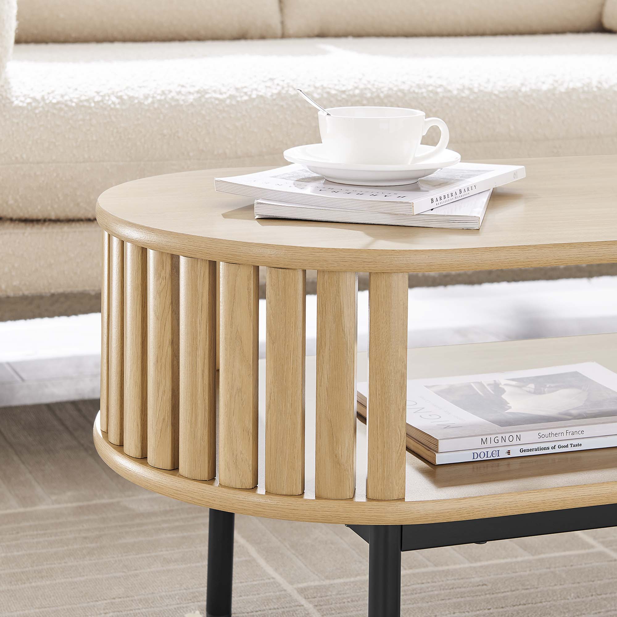 Fortitude Wood Coffee Table, Oak