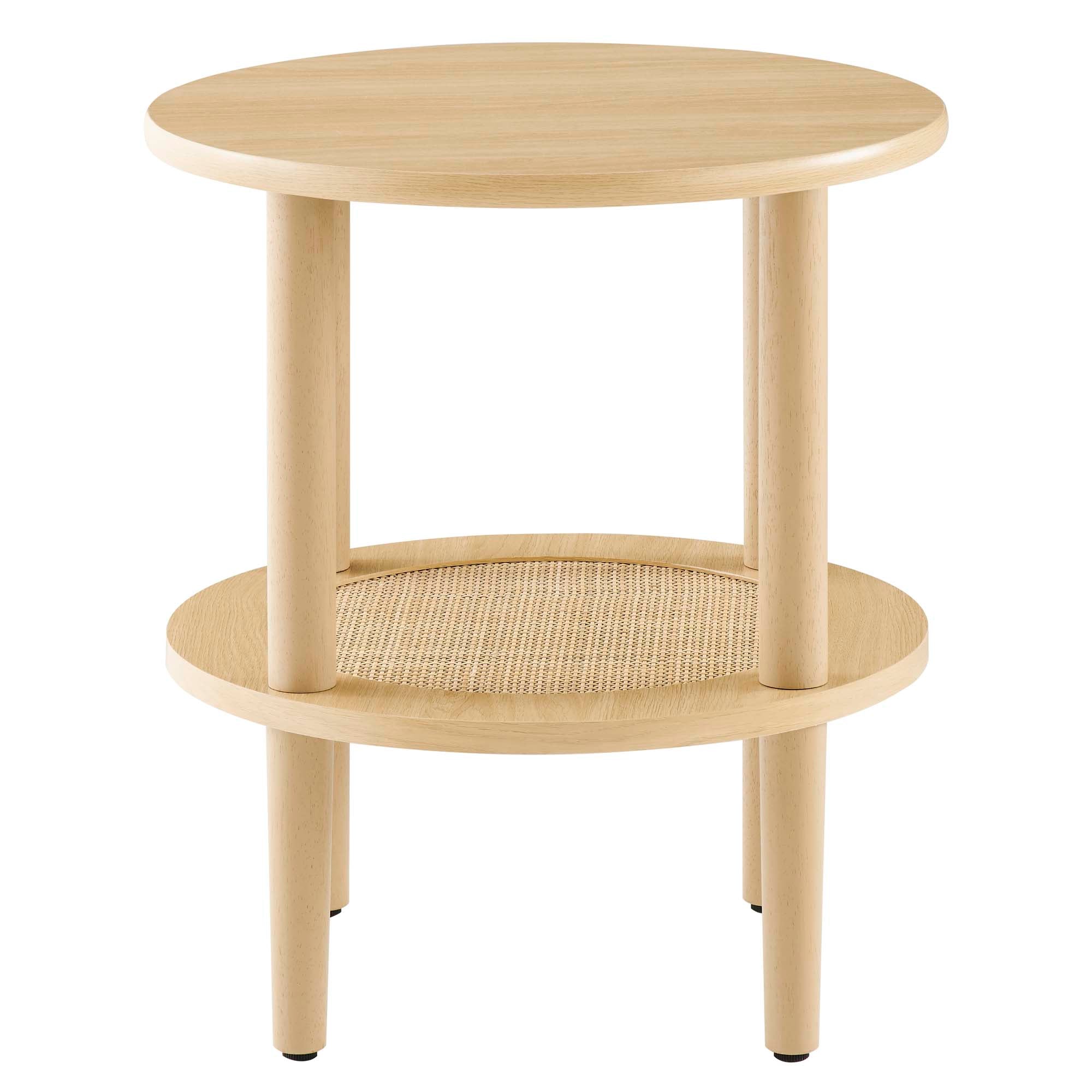 Torus Round Side Table, Oak