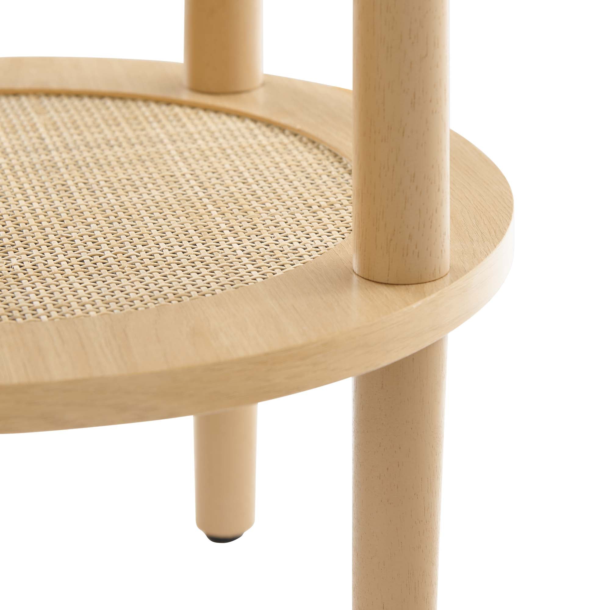 Torus Round Side Table, Oak