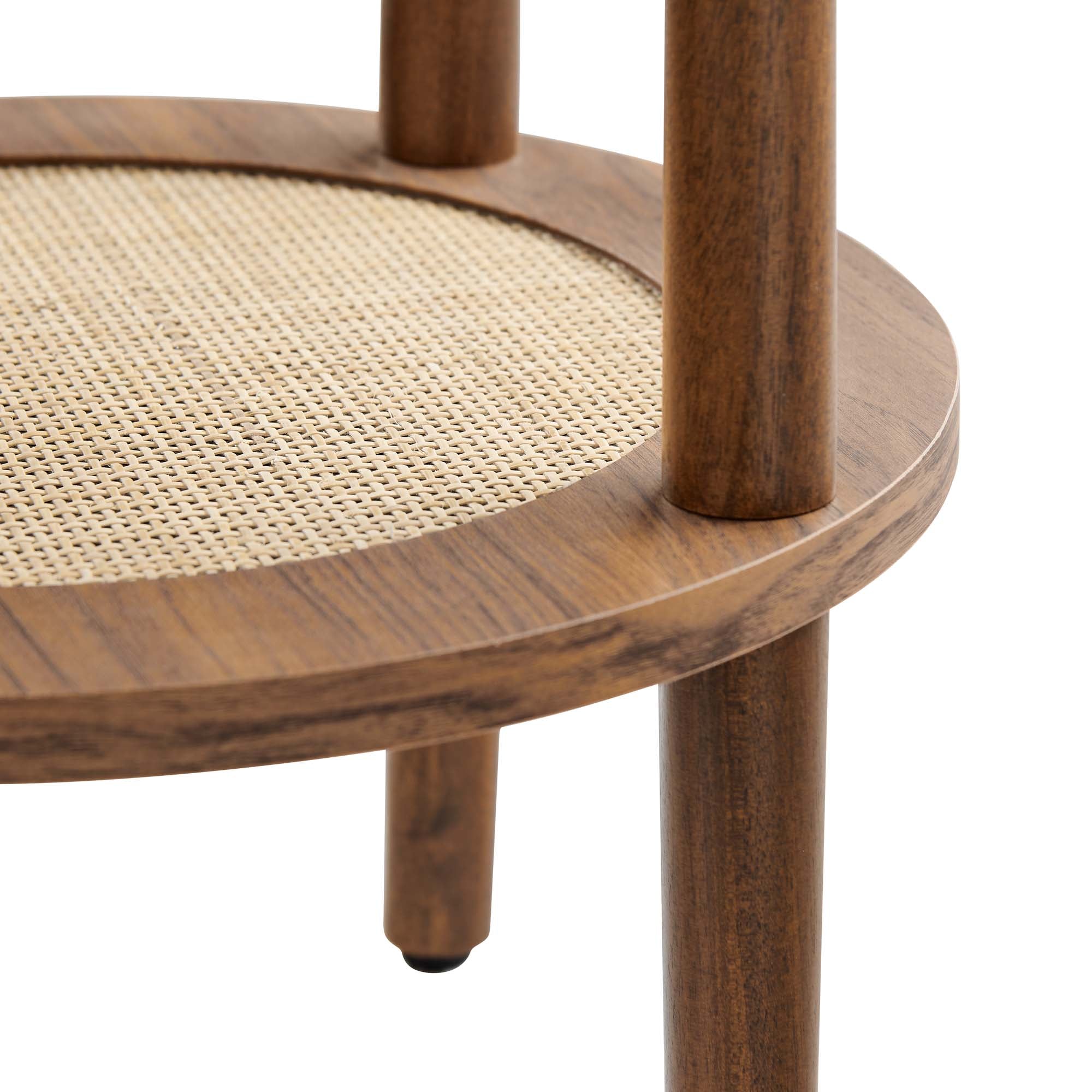 Torus Round Side Table, Walnut