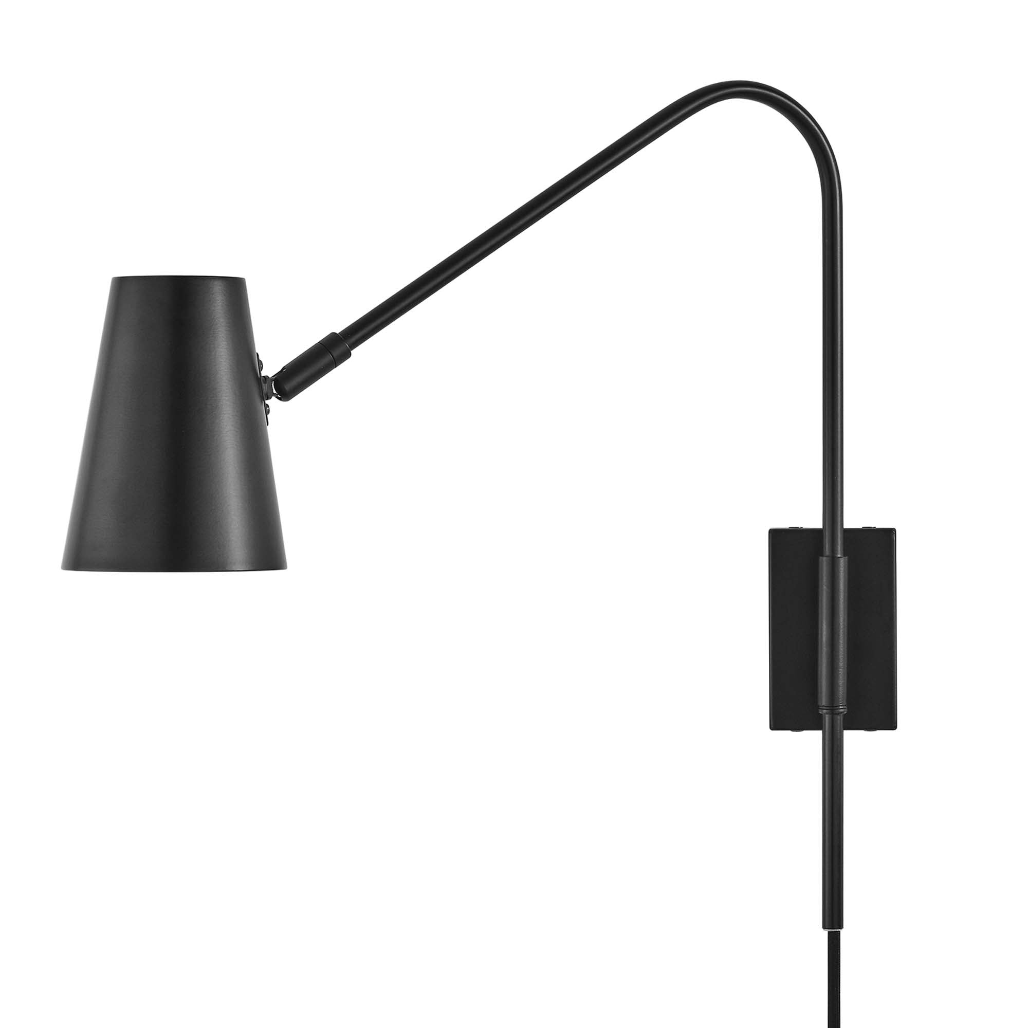 Faye Metal Wall Sconce, Black