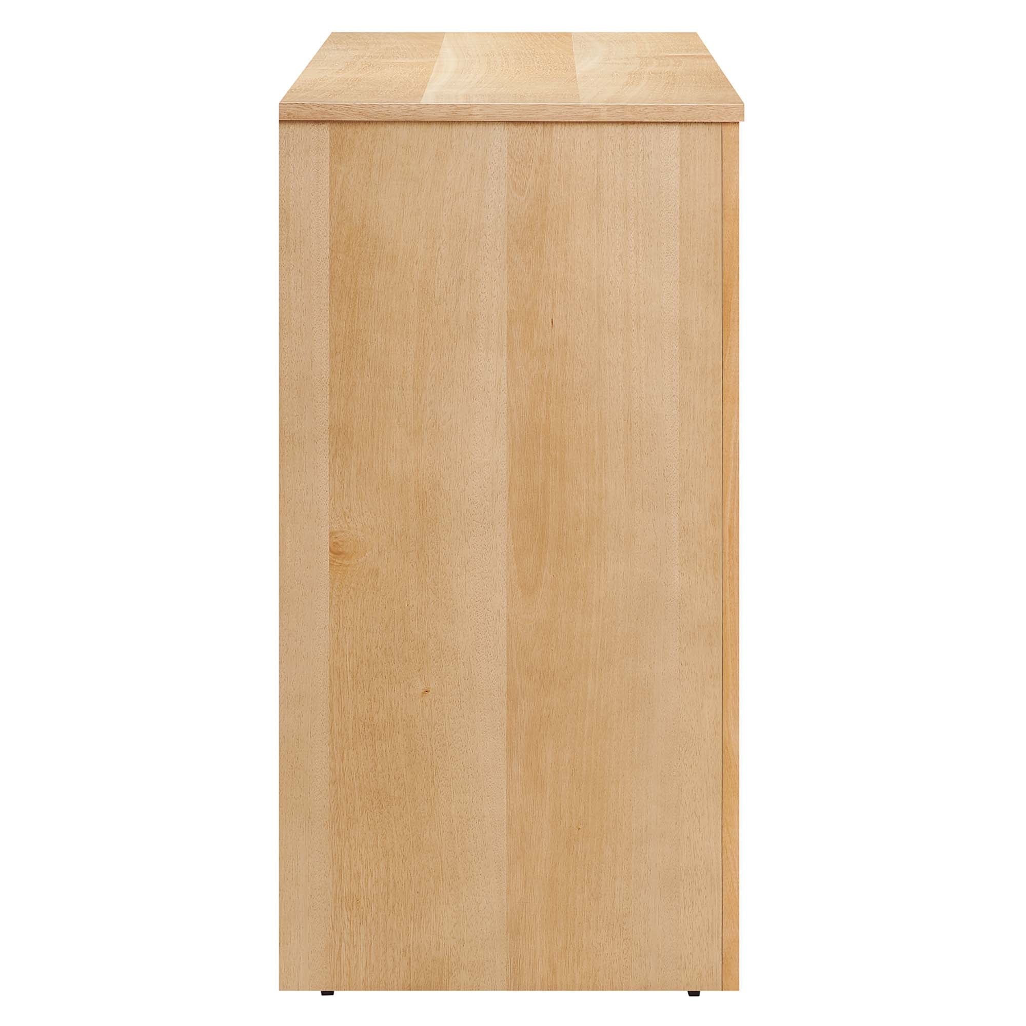 Appia 3-Door Arched Door Sideboard Storage Cabinet, Oak