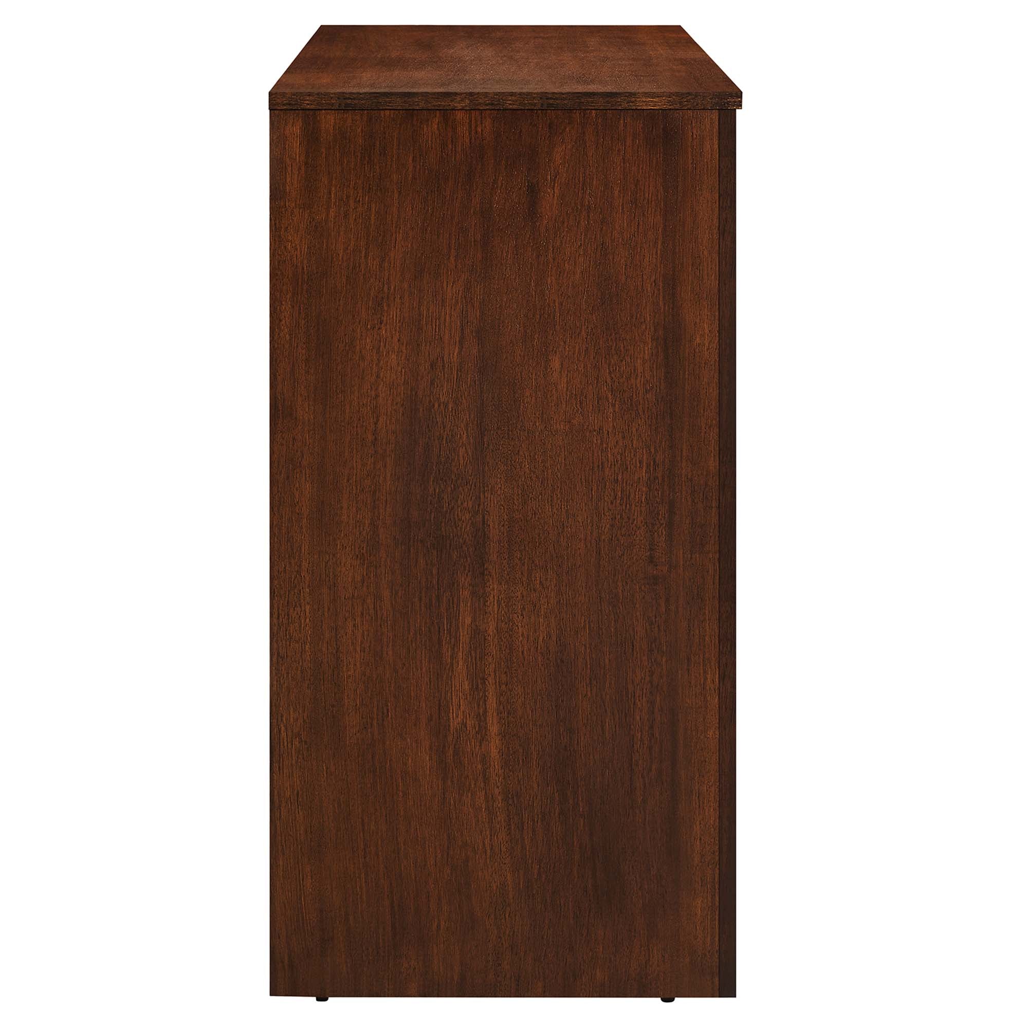 Appia 3-Door Arched Door Sideboard Storage Cabinet, Walnut