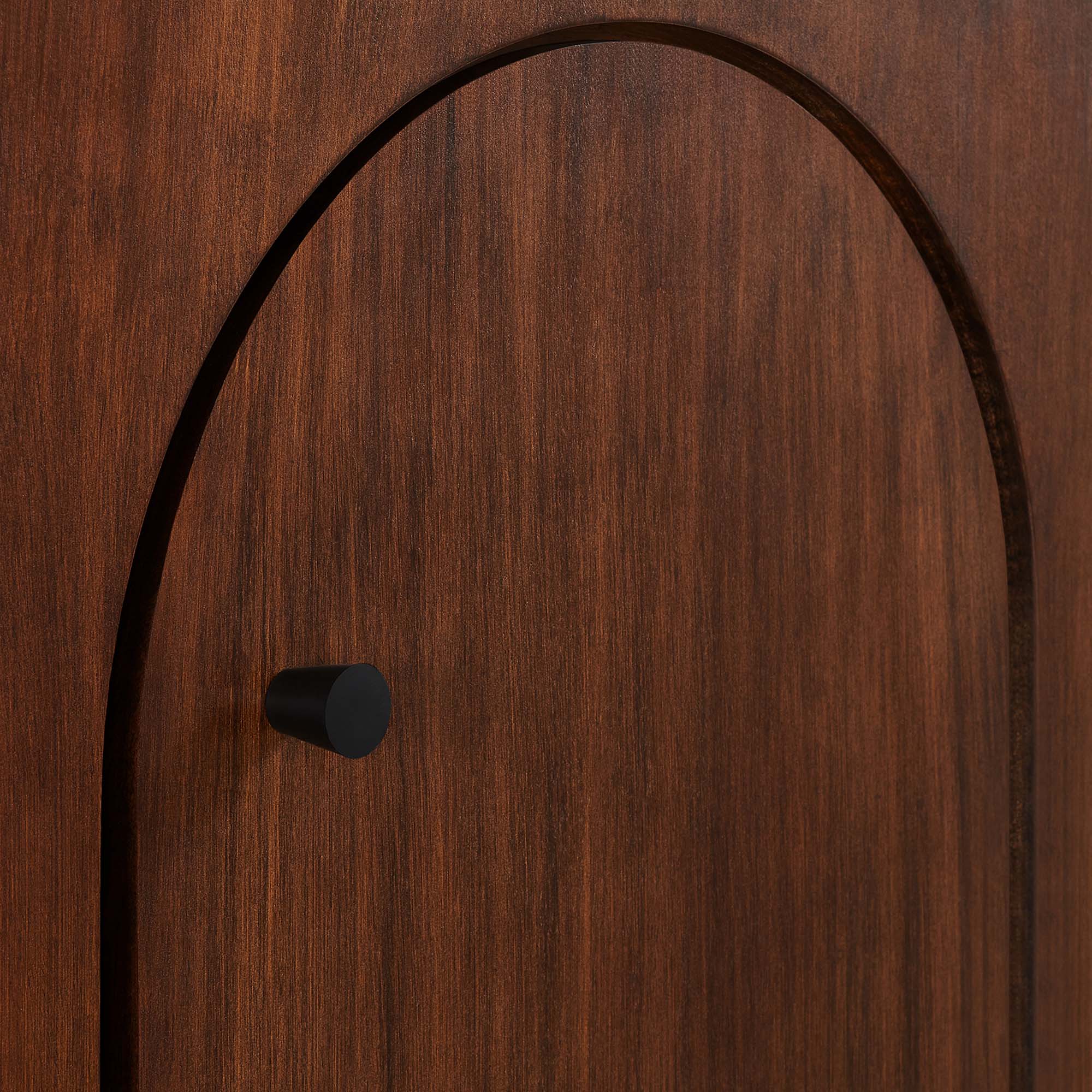 Appia Wood Grain 4-Door Sideboard Storage Cabinet, Walnut