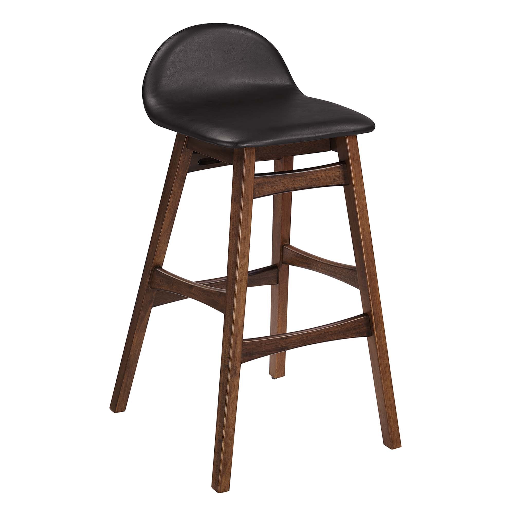 Juno Wood Bar Stool Set of 2, Brown