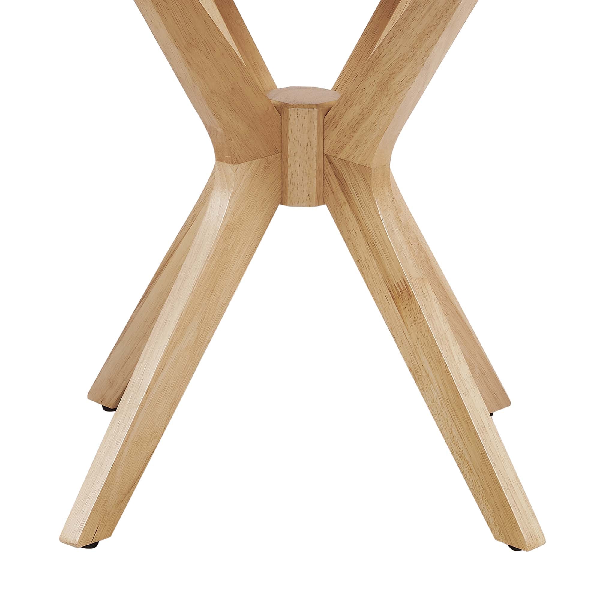 Crossroads 24" Round Wood Side Table, Oak