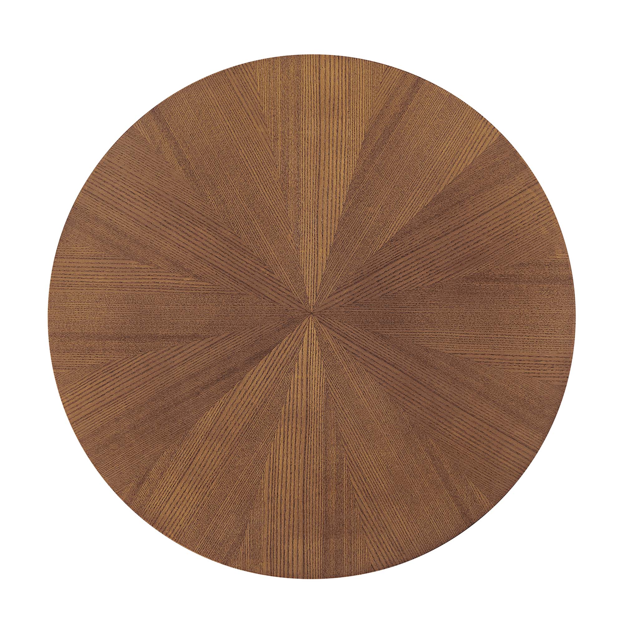 Crossroads 24" Round Wood Side Table, Walnut