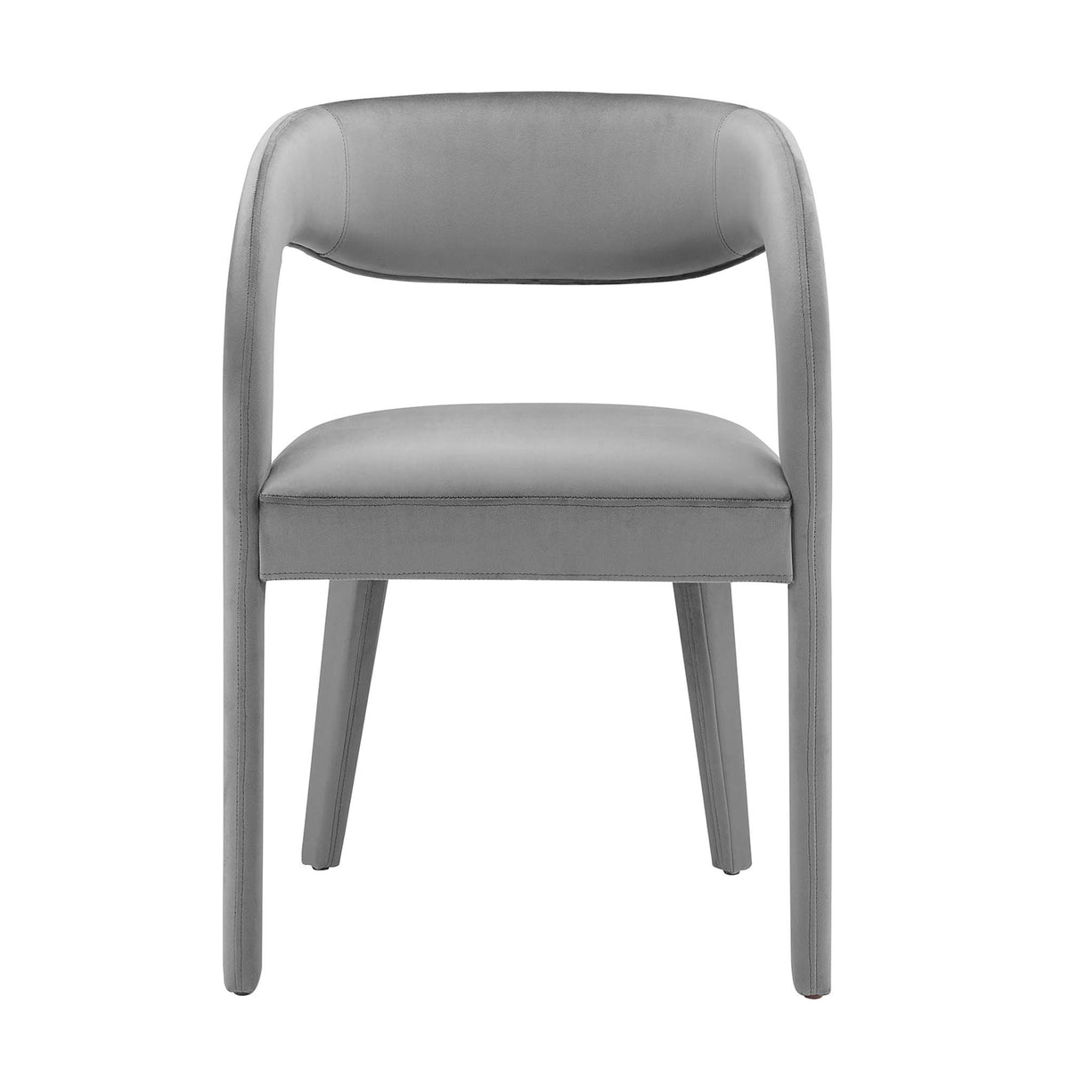 Pinnacle Performance Velvet Dining Chair Set of 2, Gray