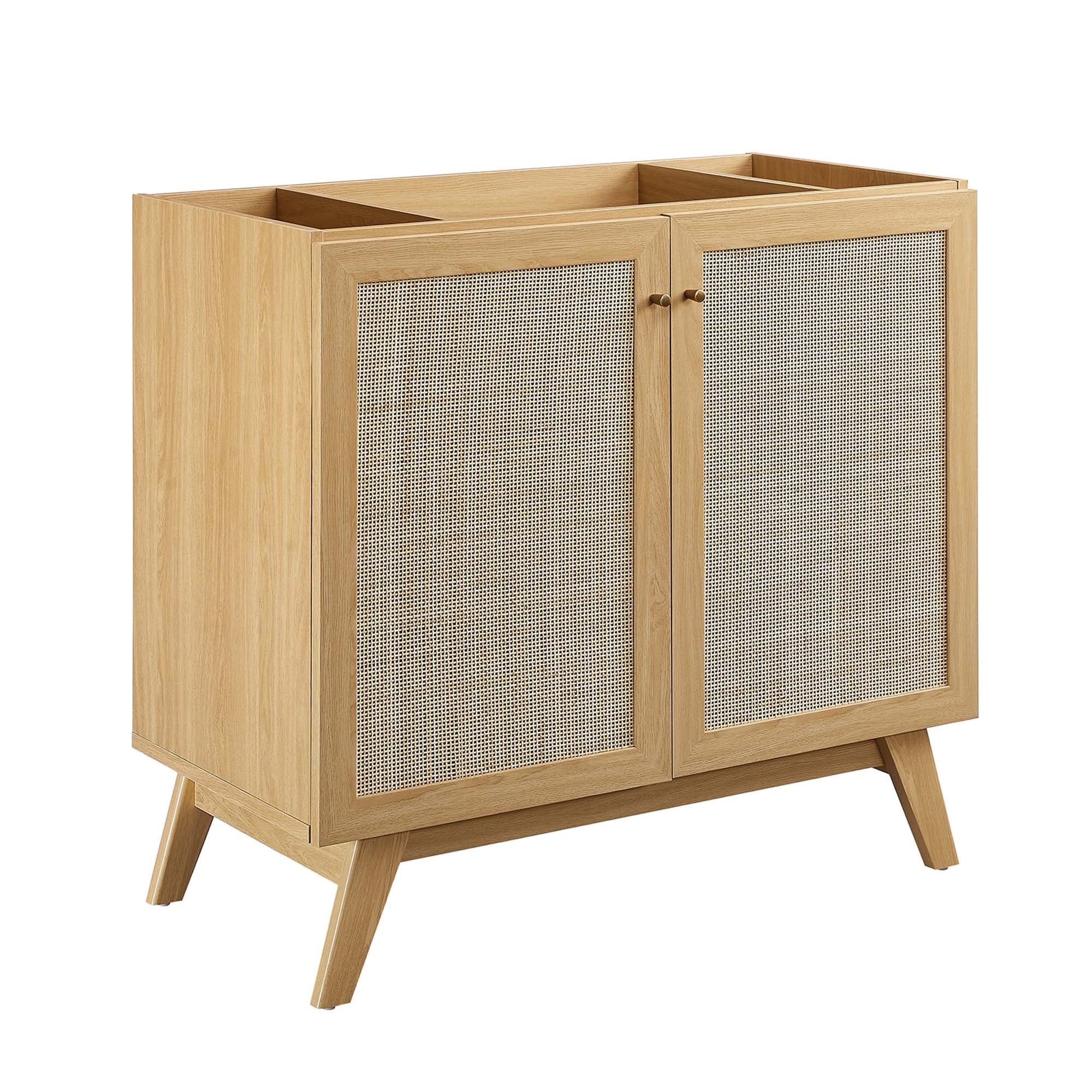 Soma 36" Bathroom Vanity Cabinet (Sink Basin Not Included), Oak