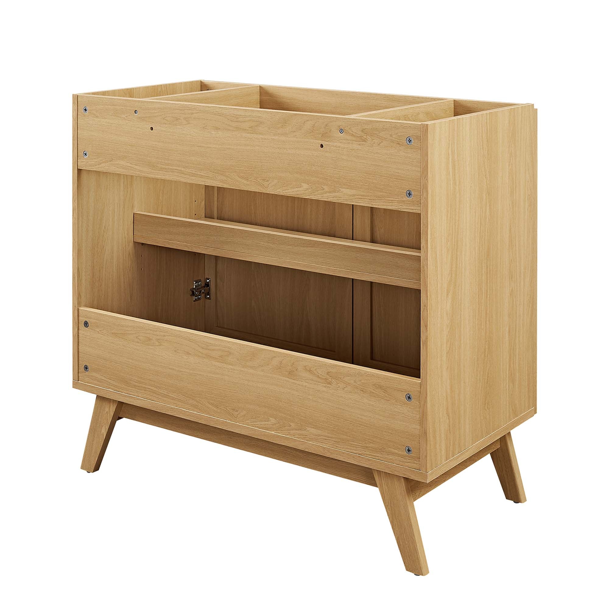 Soma 36" Bathroom Vanity Cabinet (Sink Basin Not Included), Oak