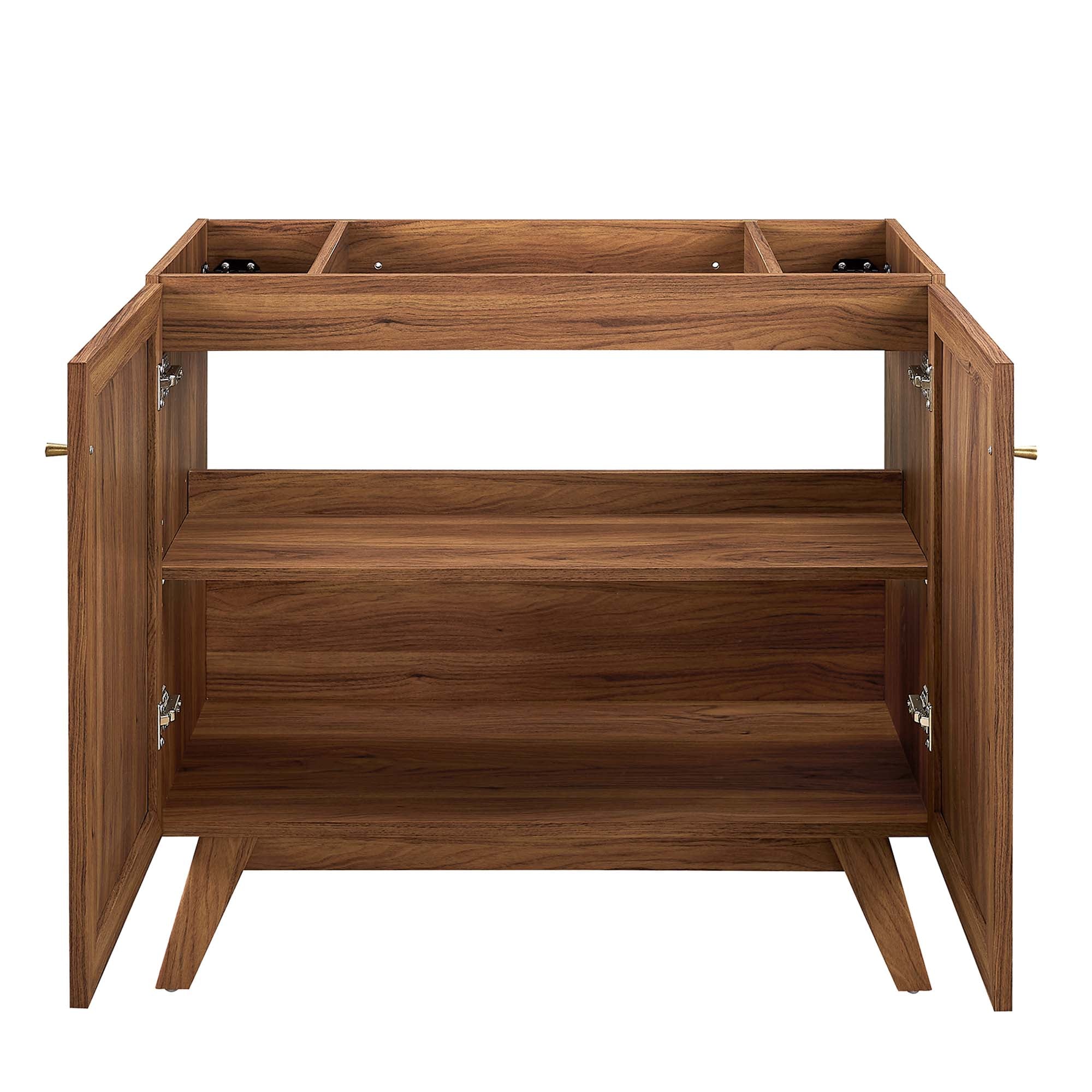Soma 36" Bathroom Vanity Cabinet (Sink Basin Not Included), Walnut