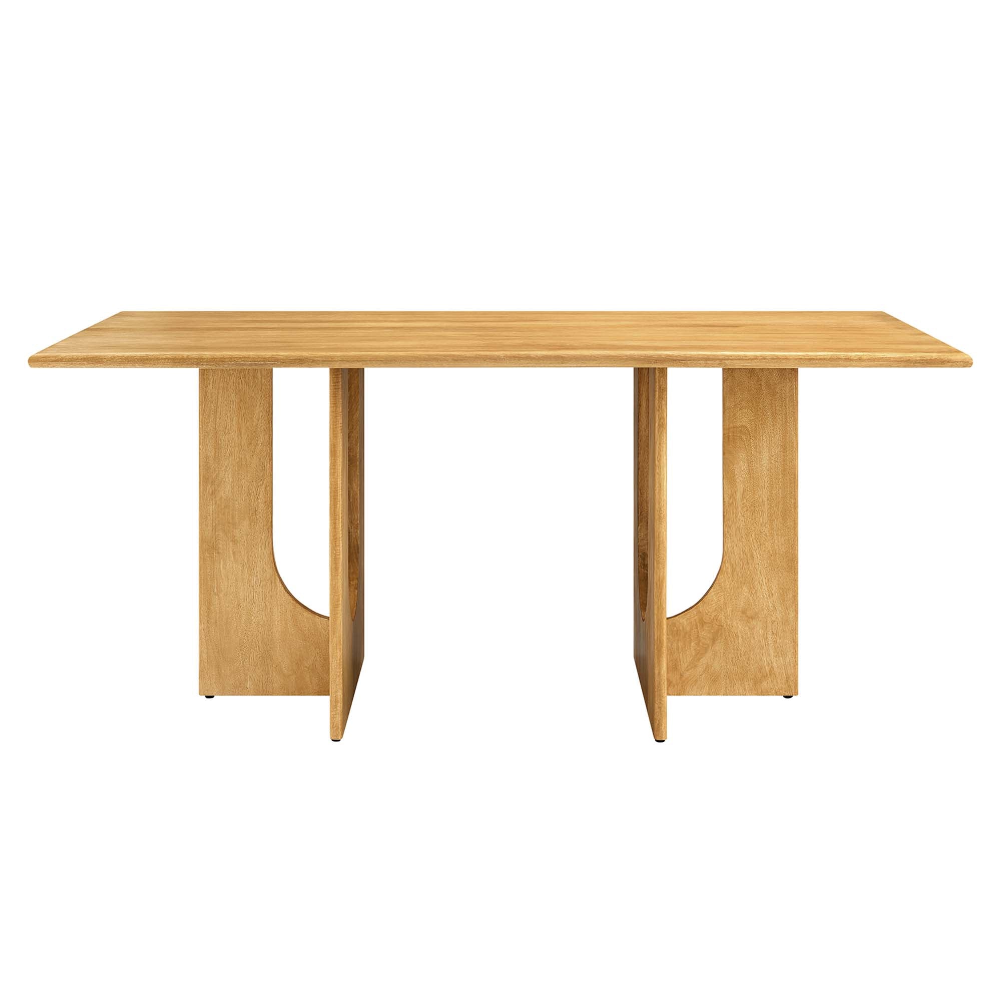 Rivian Rectangular 70" Wood Dining Table, Oak