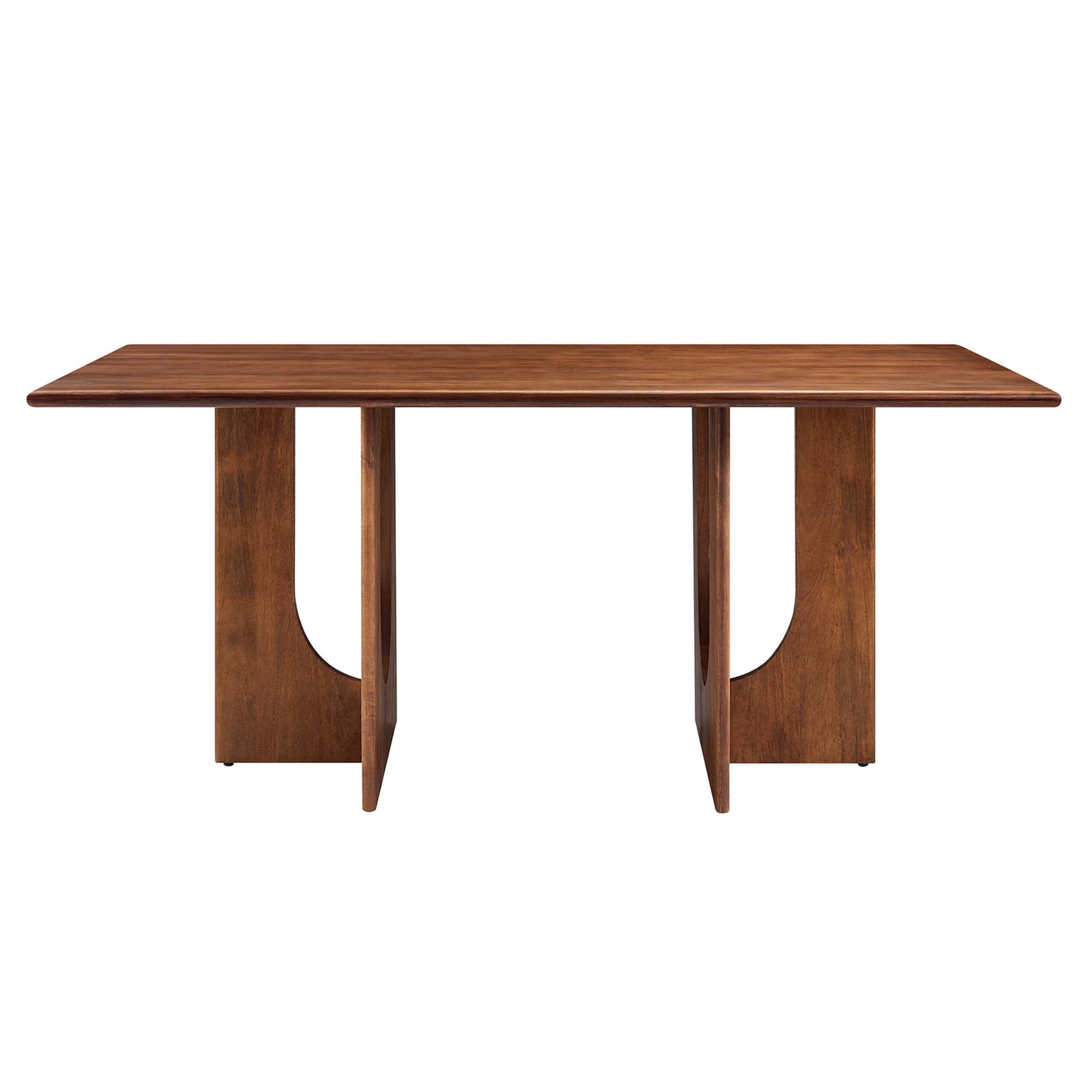Rivian Rectangular 70" Wood Dining Table, Walnut