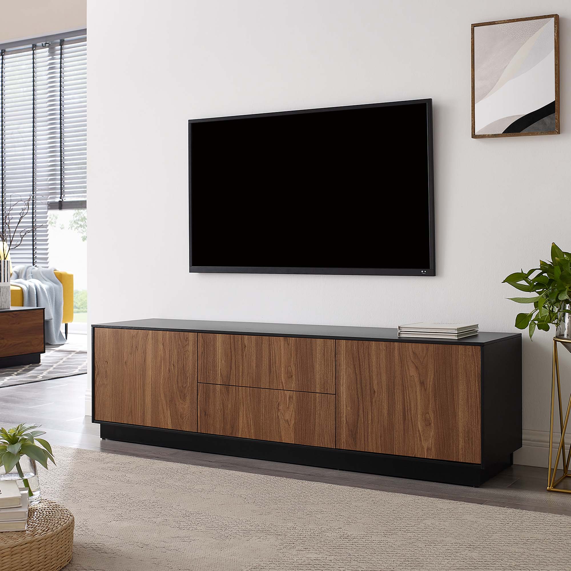 Holden 63" TV Stand, Black Walnut