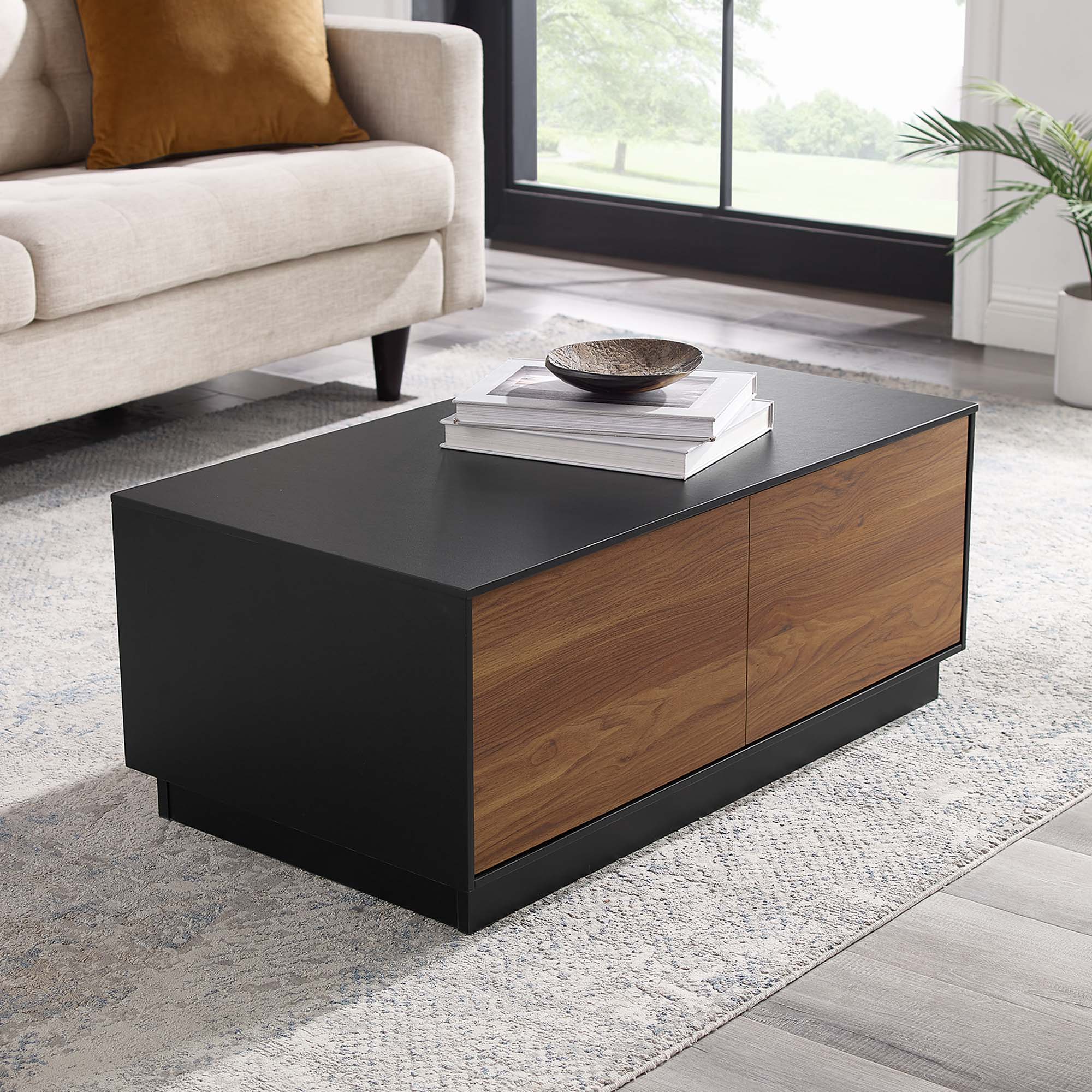 Holden 36" Coffee Table, Black Walnut