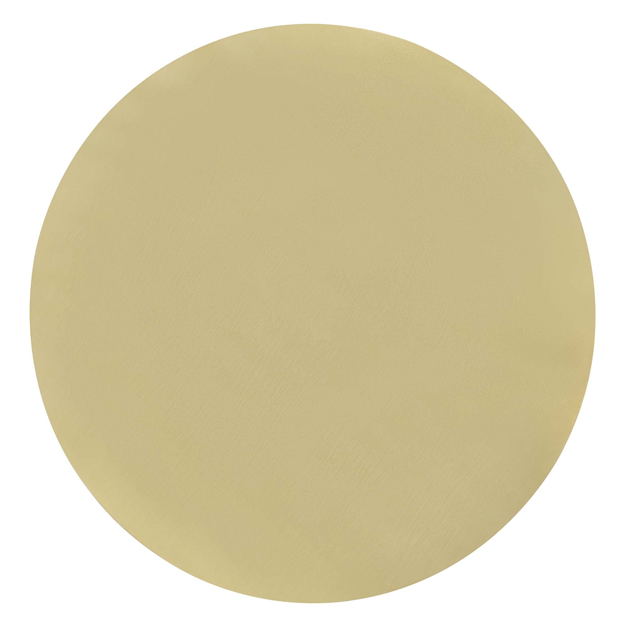 Aliza Round White Marble Side Table, White Brass