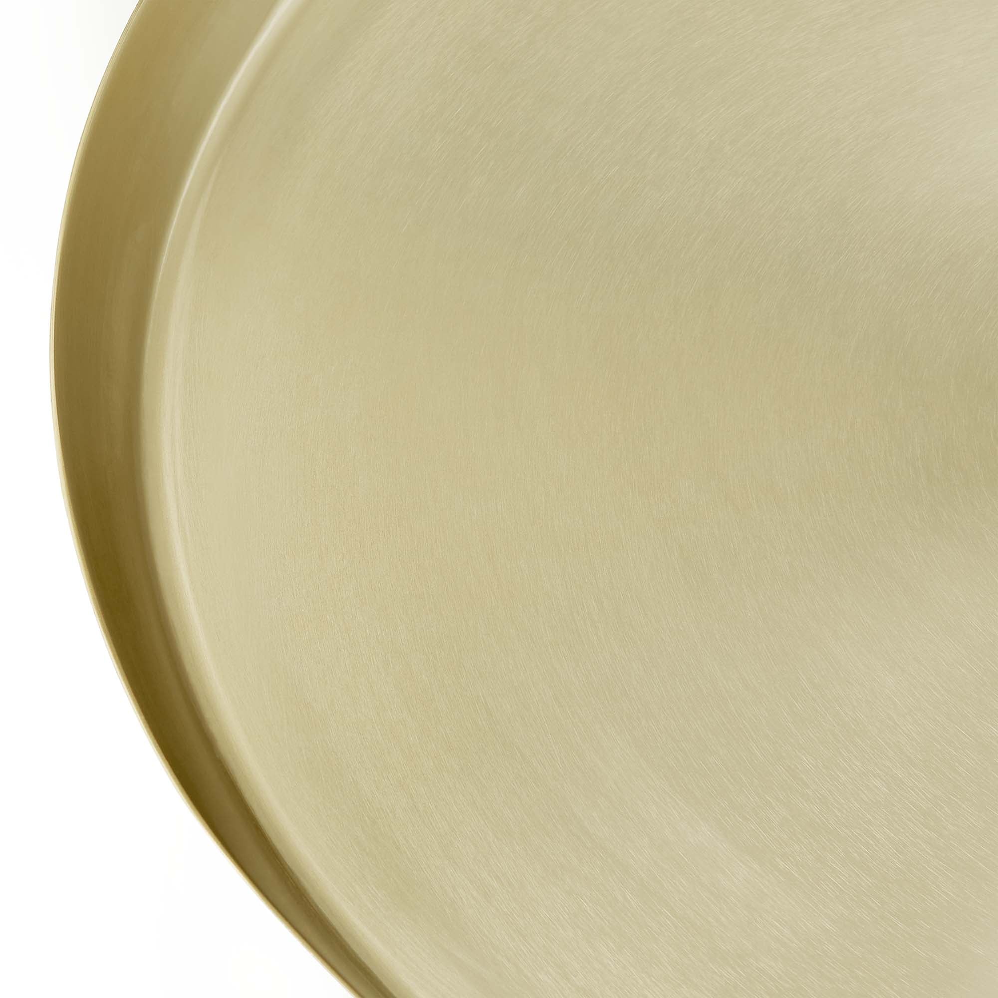 Maren Round Side Table, Brass