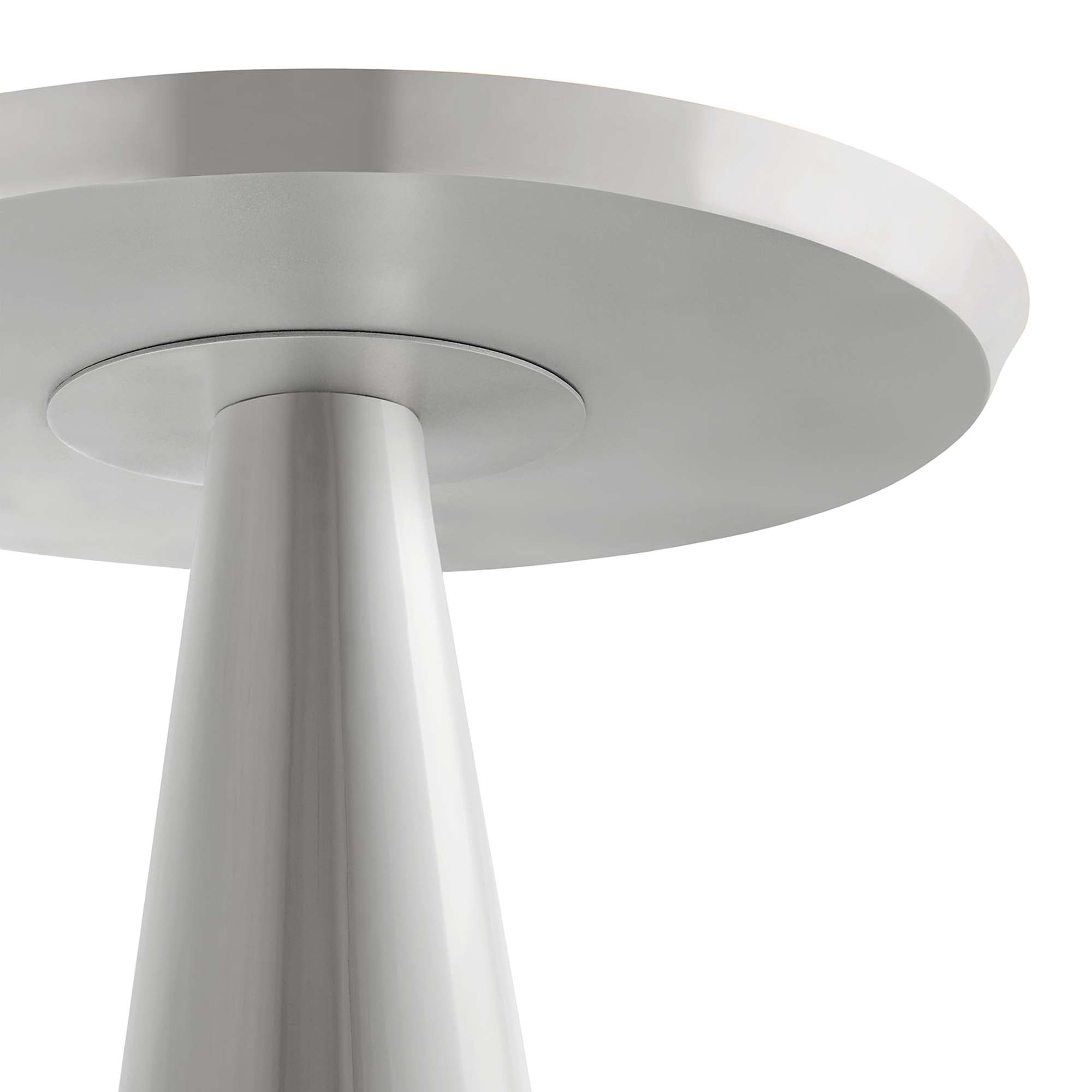 Maren Round Side Table, Nickel