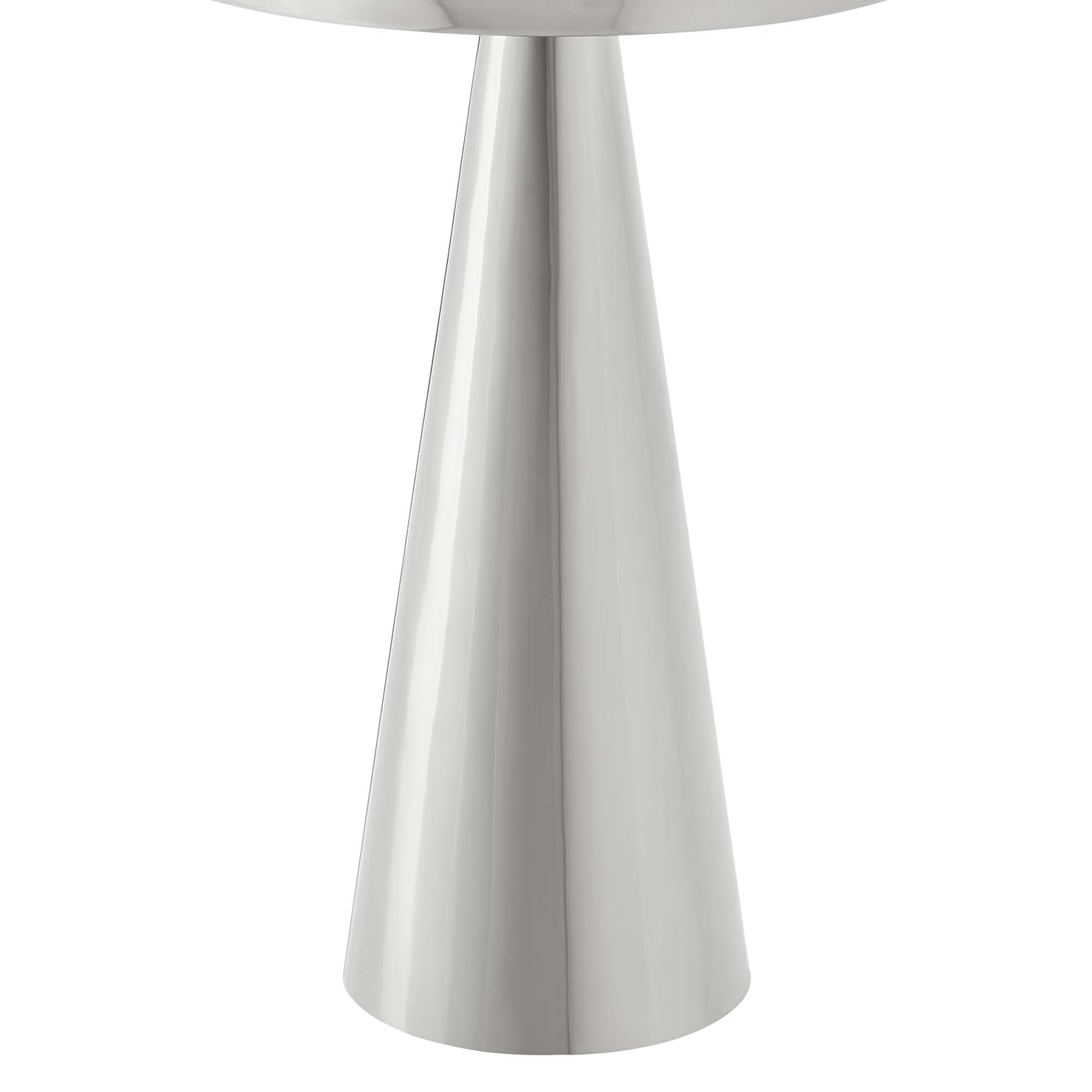 Maren Round Side Table, Nickel