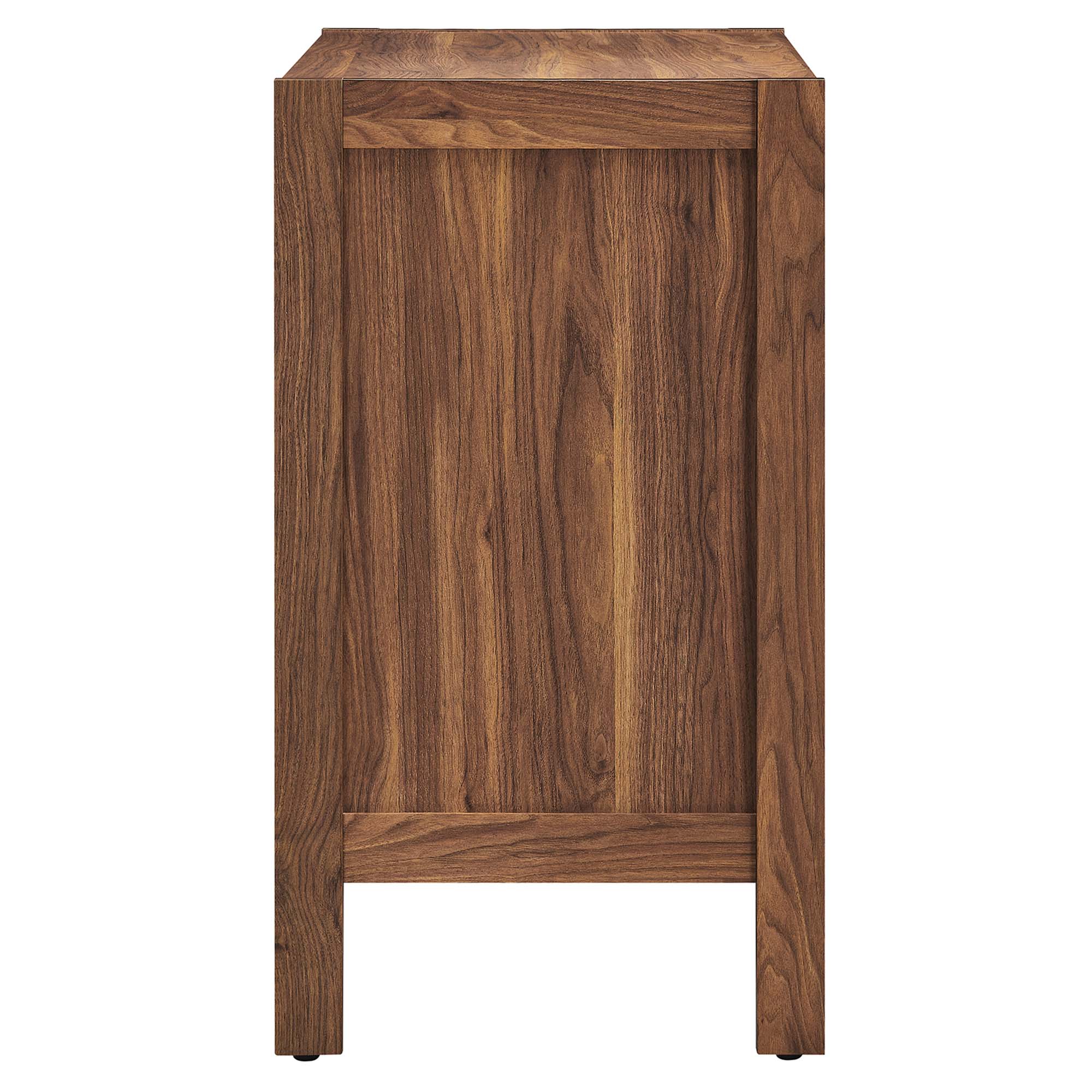 Capri 33" Wood Grain Storage Cabinet, Walnut