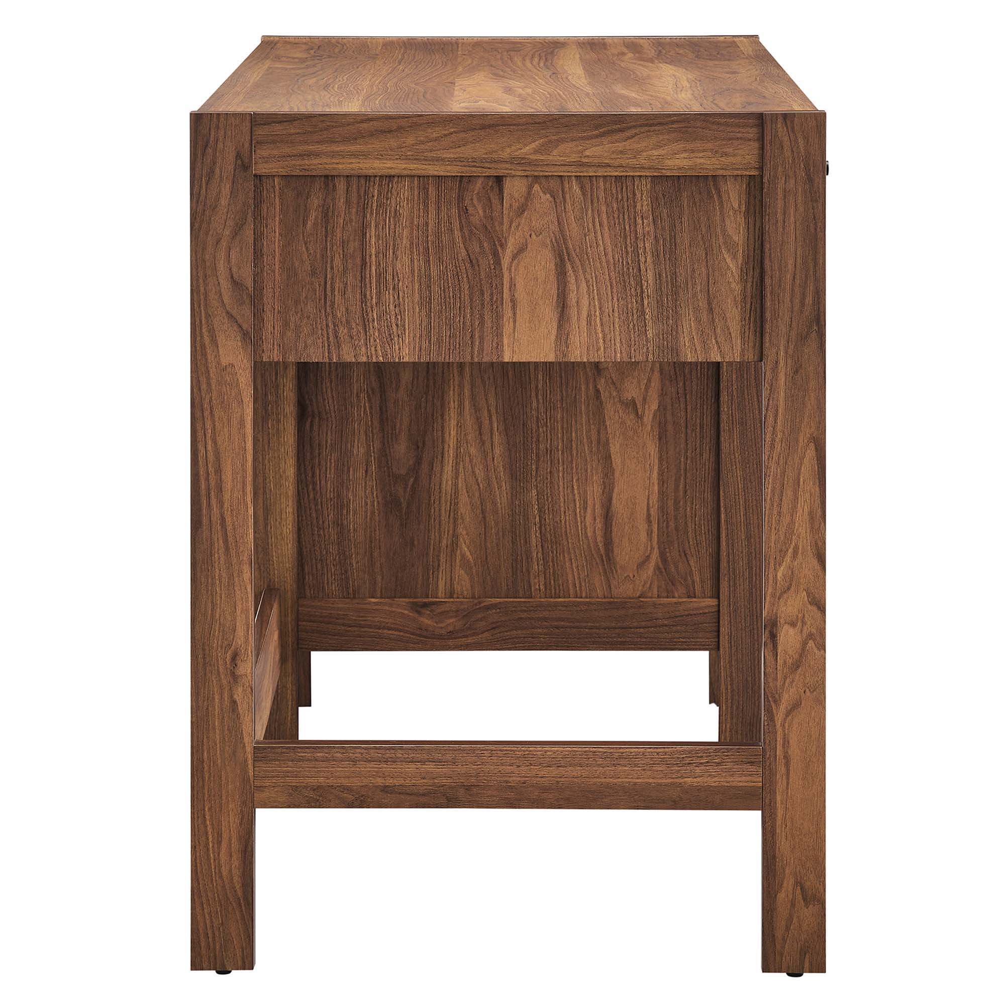 Capri 49" Wood Grain Office Desk, Walnut