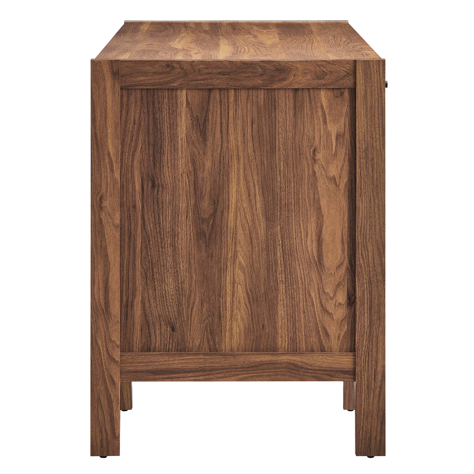 Capri 58" Wood Grain Office Desk, Walnut