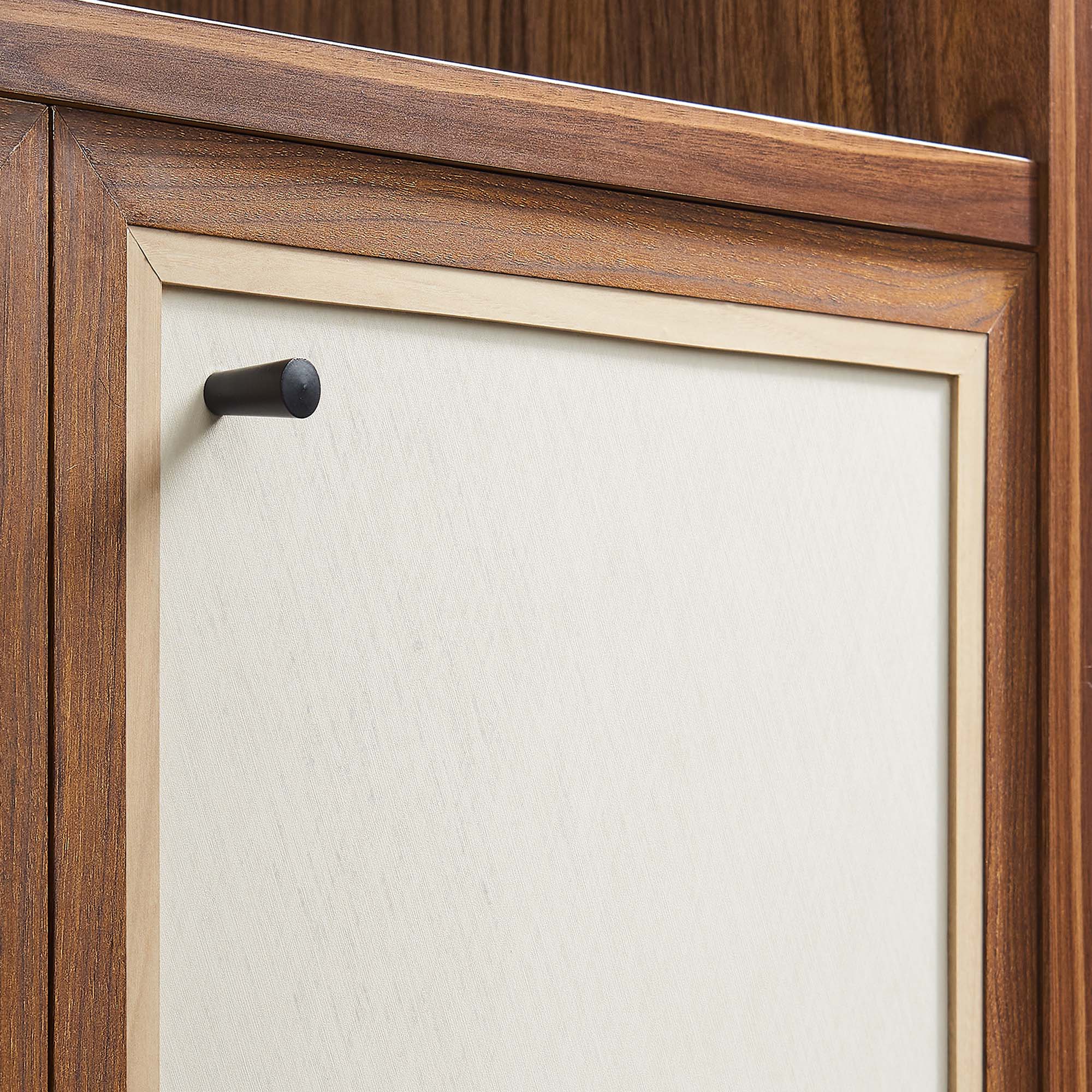 Capri 4-Shelf Wood Grain Bookcase, Walnut