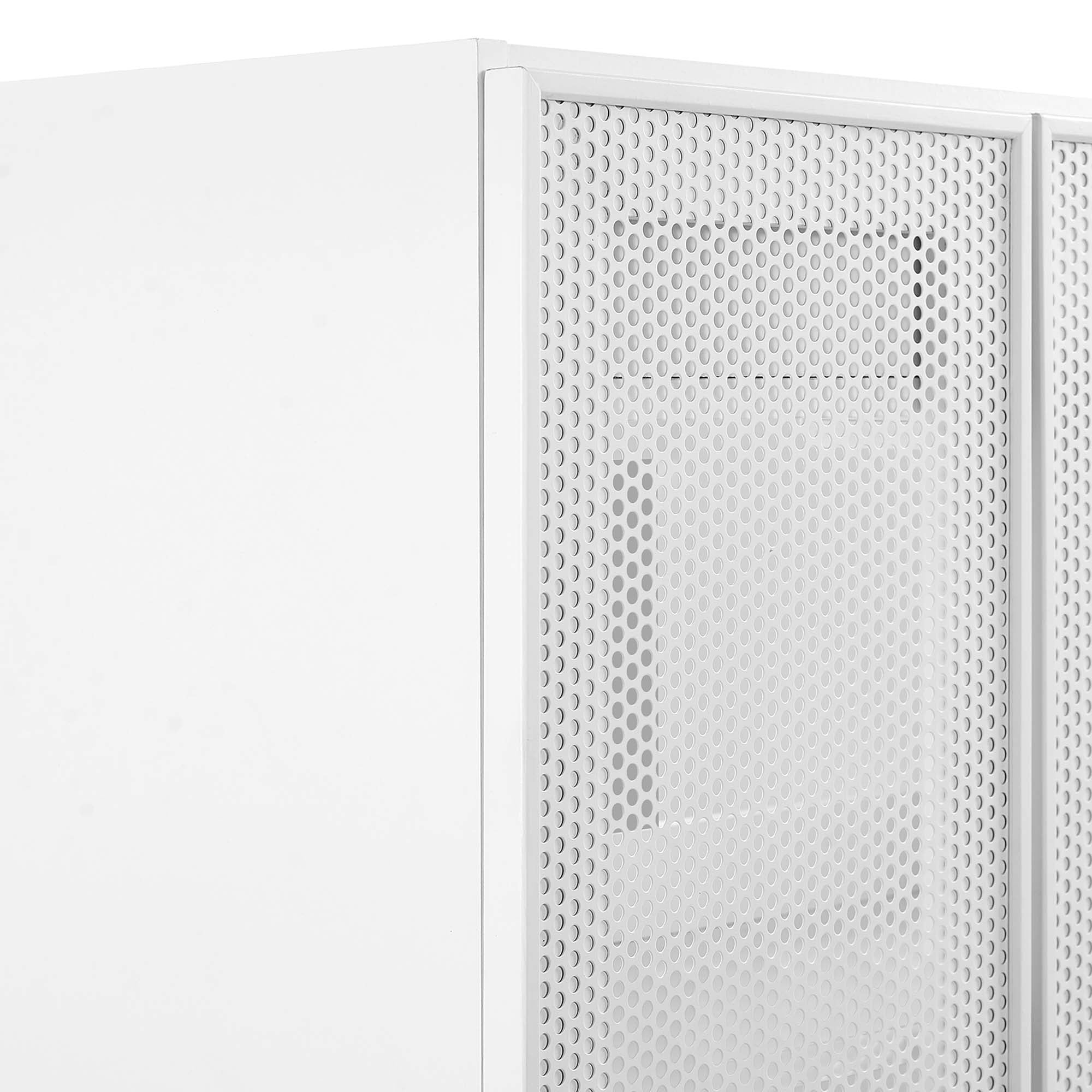 Calla 24" Perforated Metal Bathroom Vanity Cabinet (Sink Basin Not Included), White