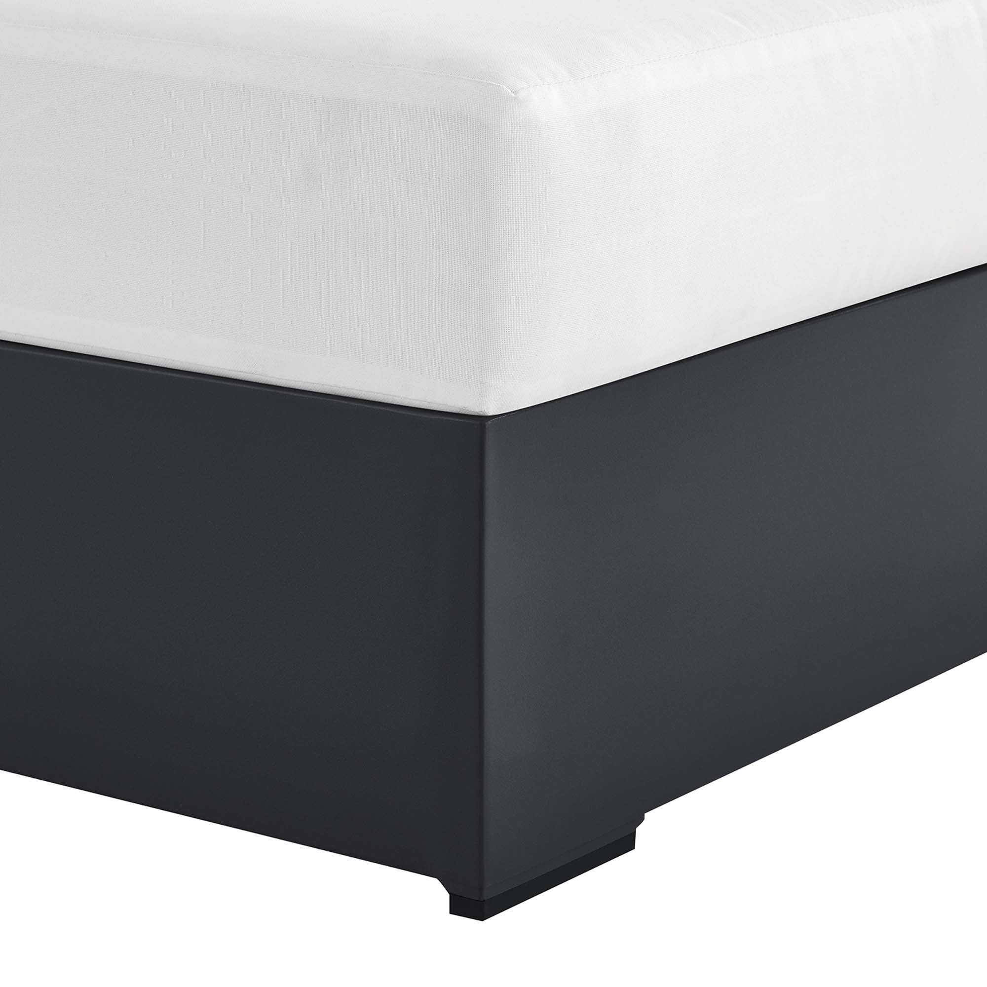 Tahoe Outdoor Patio Powder-Coated Aluminum Modular Right-Facing Chaise Lounge, Gray White