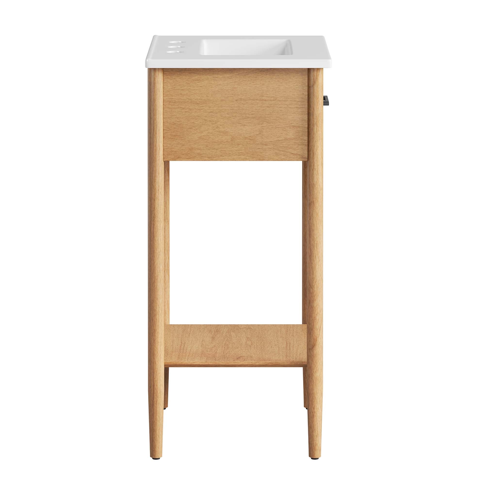 Zaire 18" Bathroom Vanity, Natural White