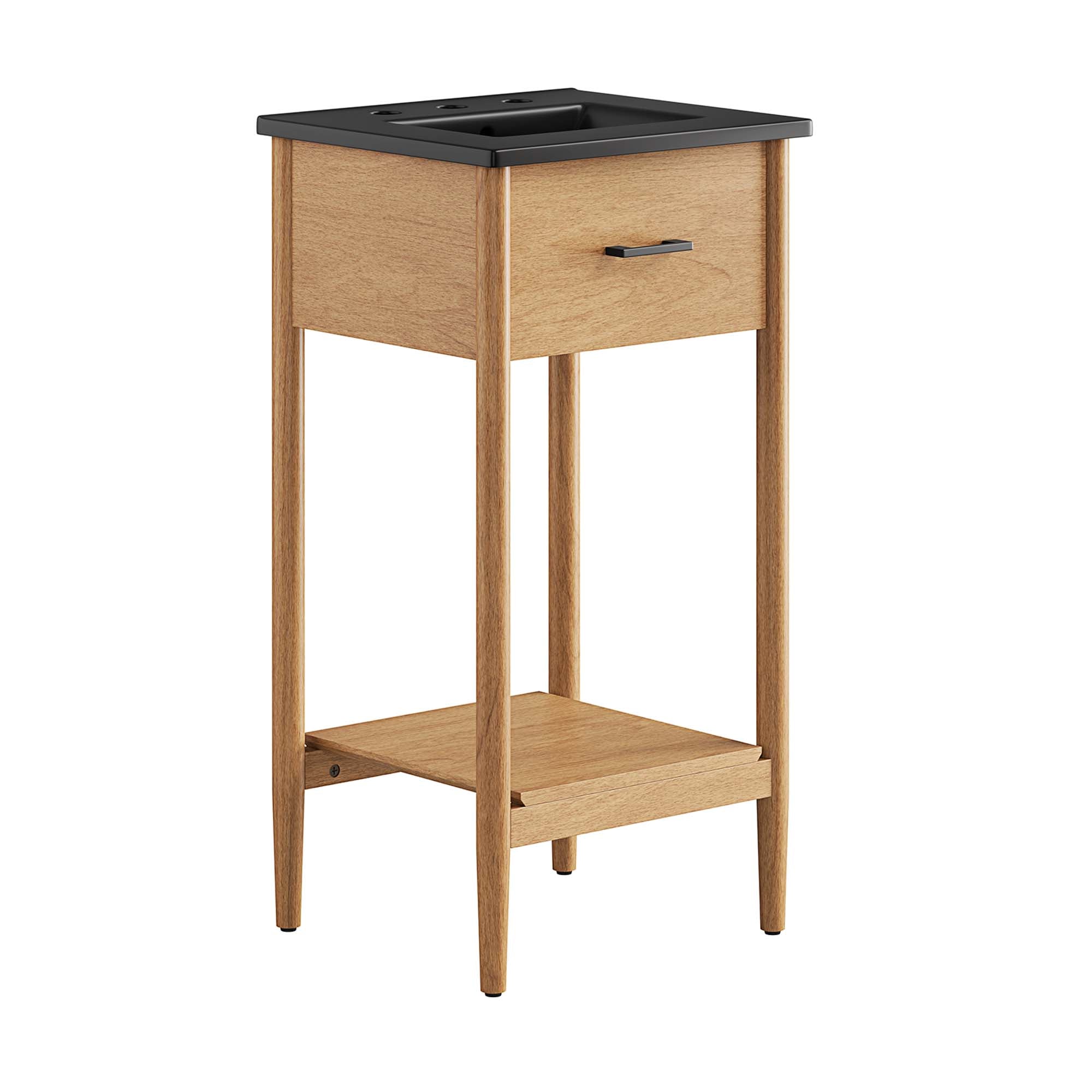 Zaire 18" Bathroom Vanity, Natural Black