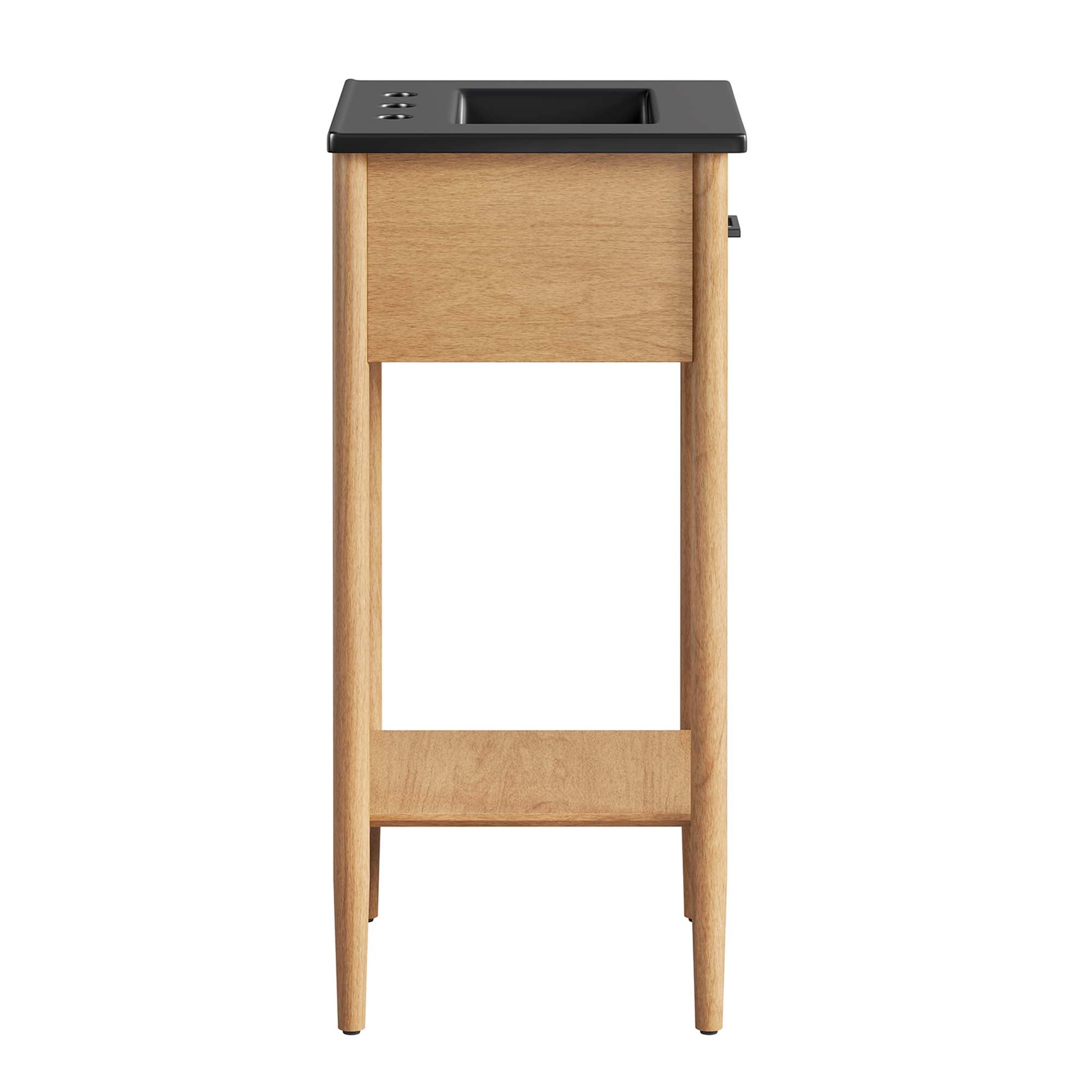 Zaire 18" Bathroom Vanity, Natural Black