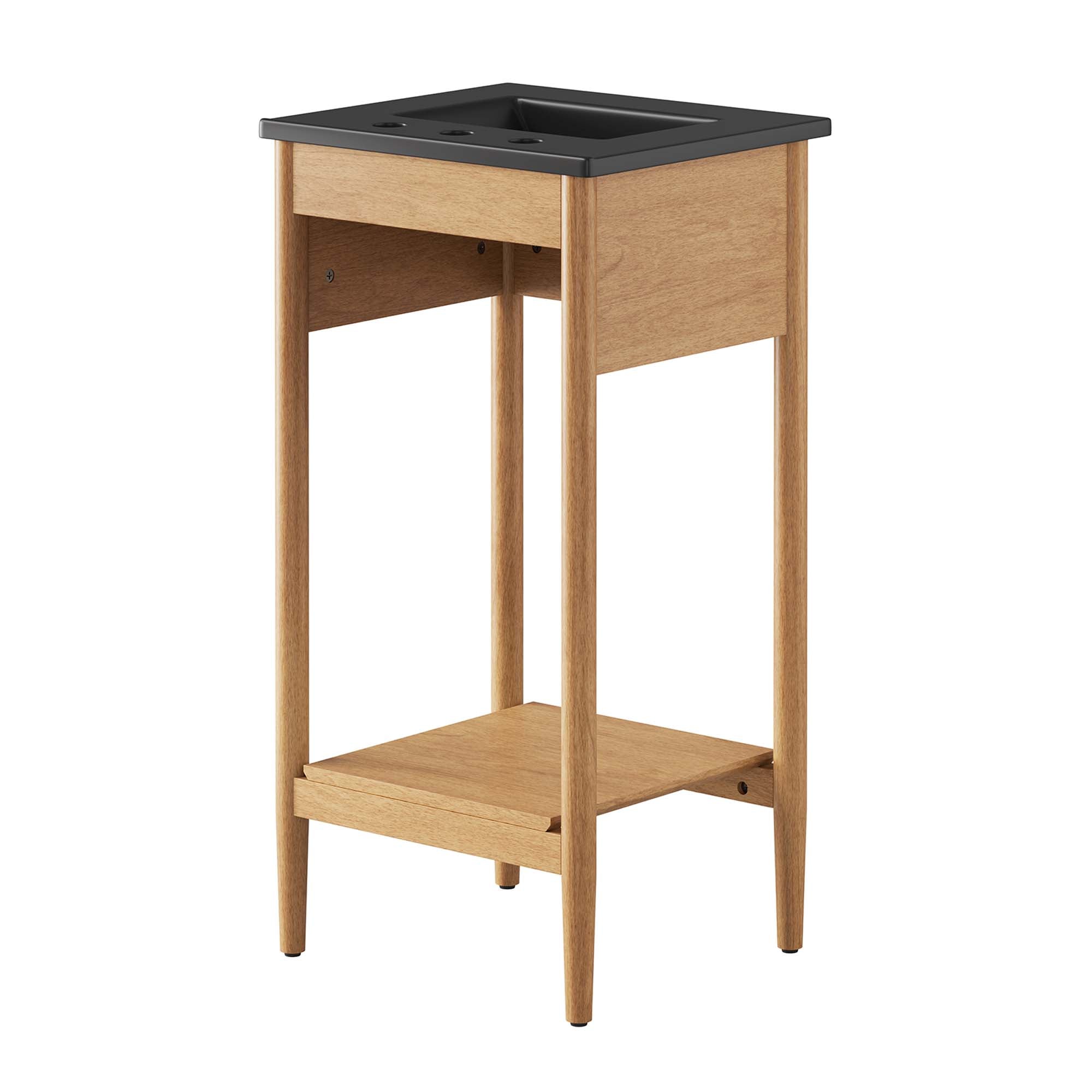Zaire 18" Bathroom Vanity, Natural Black