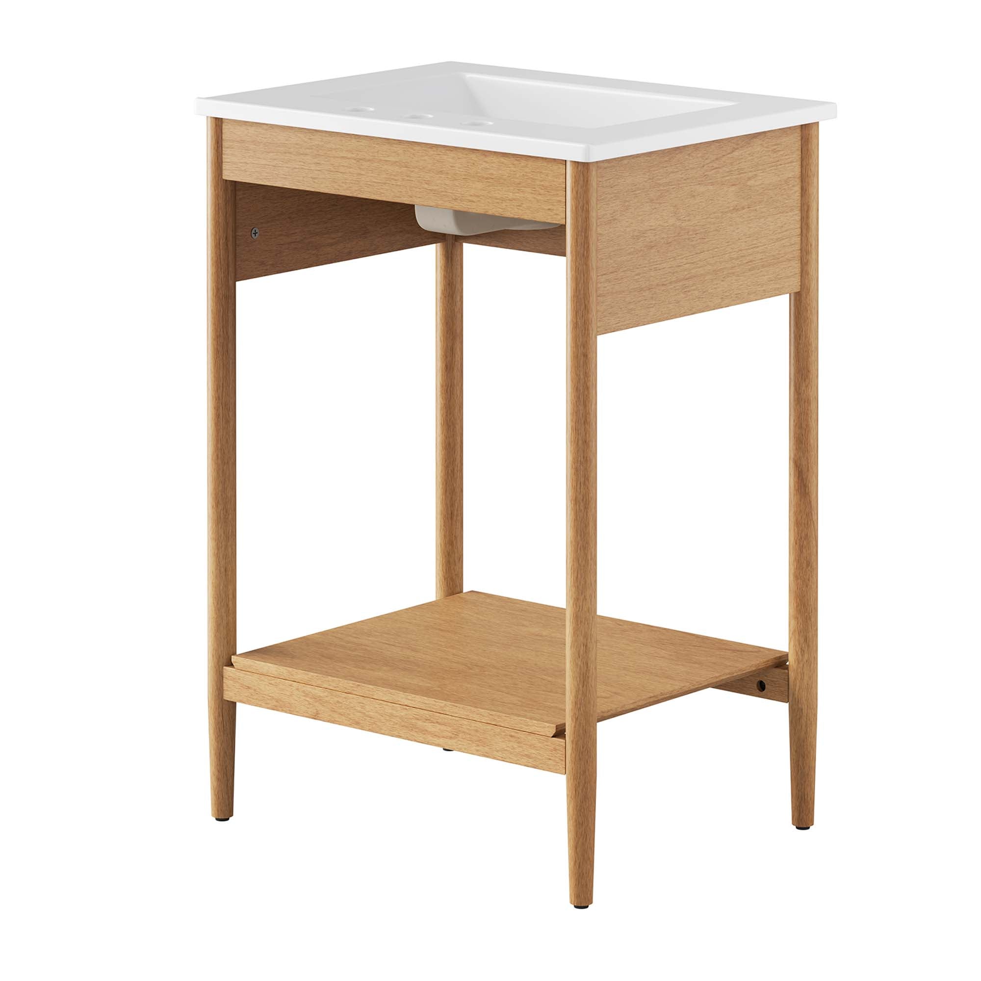 Zaire 24" Bathroom Vanity, Natural White