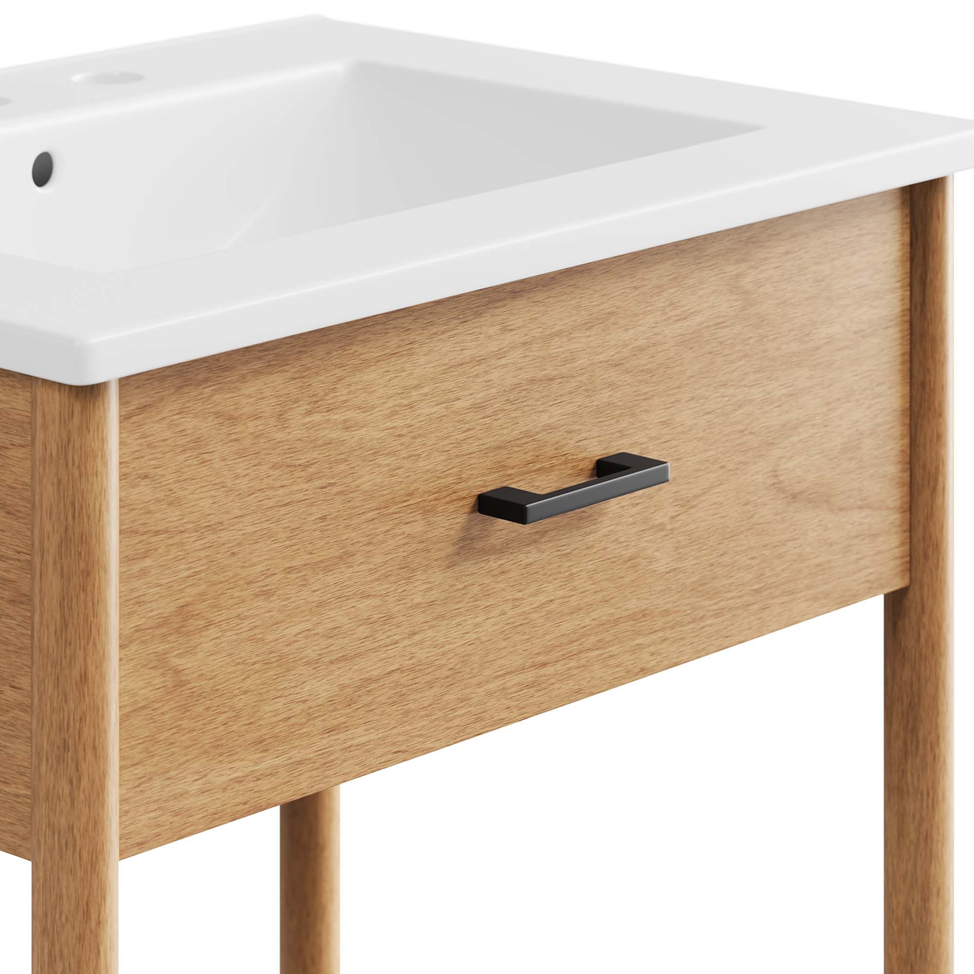 Zaire 24" Bathroom Vanity, Natural White