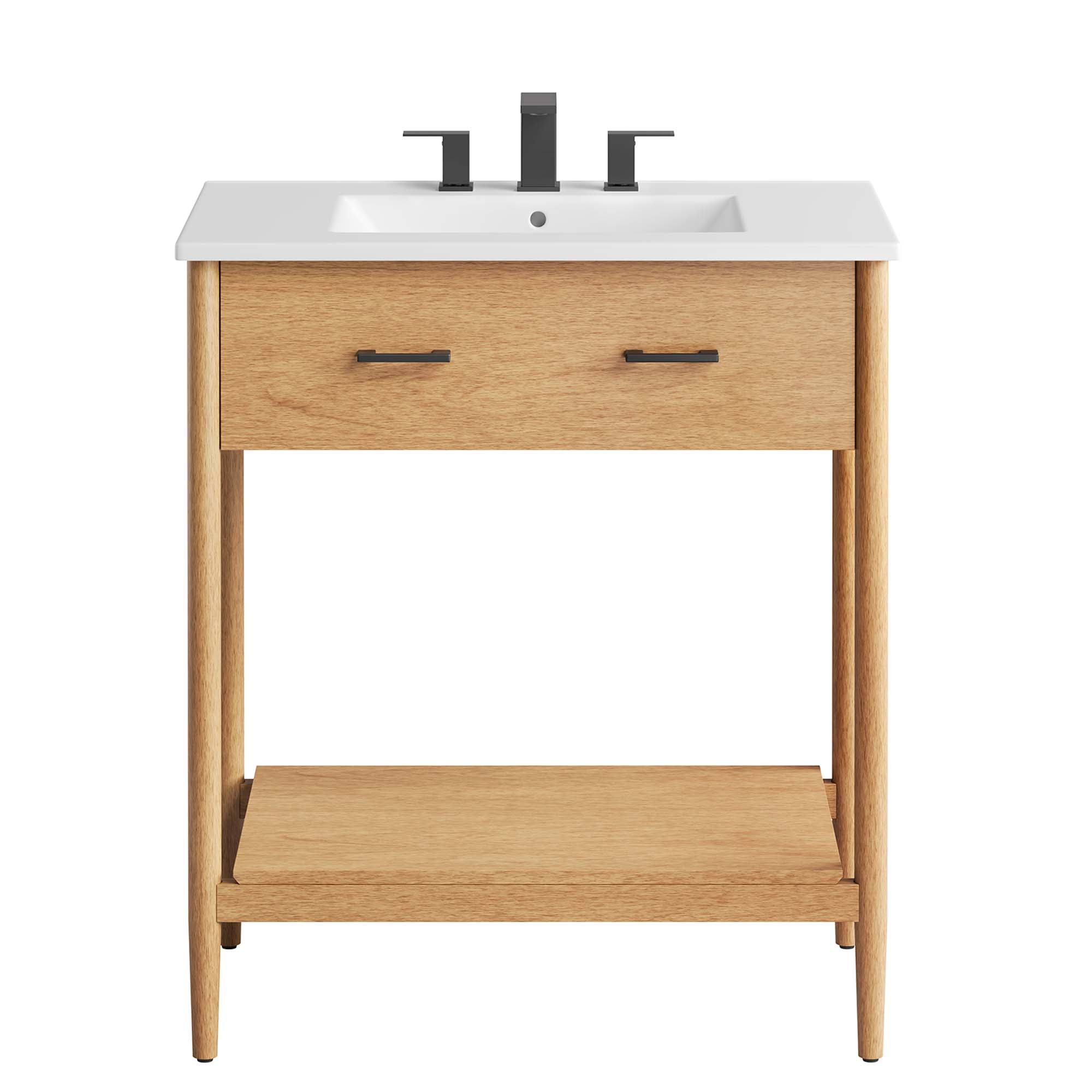 Zaire 30" Bathroom Vanity, Natural White