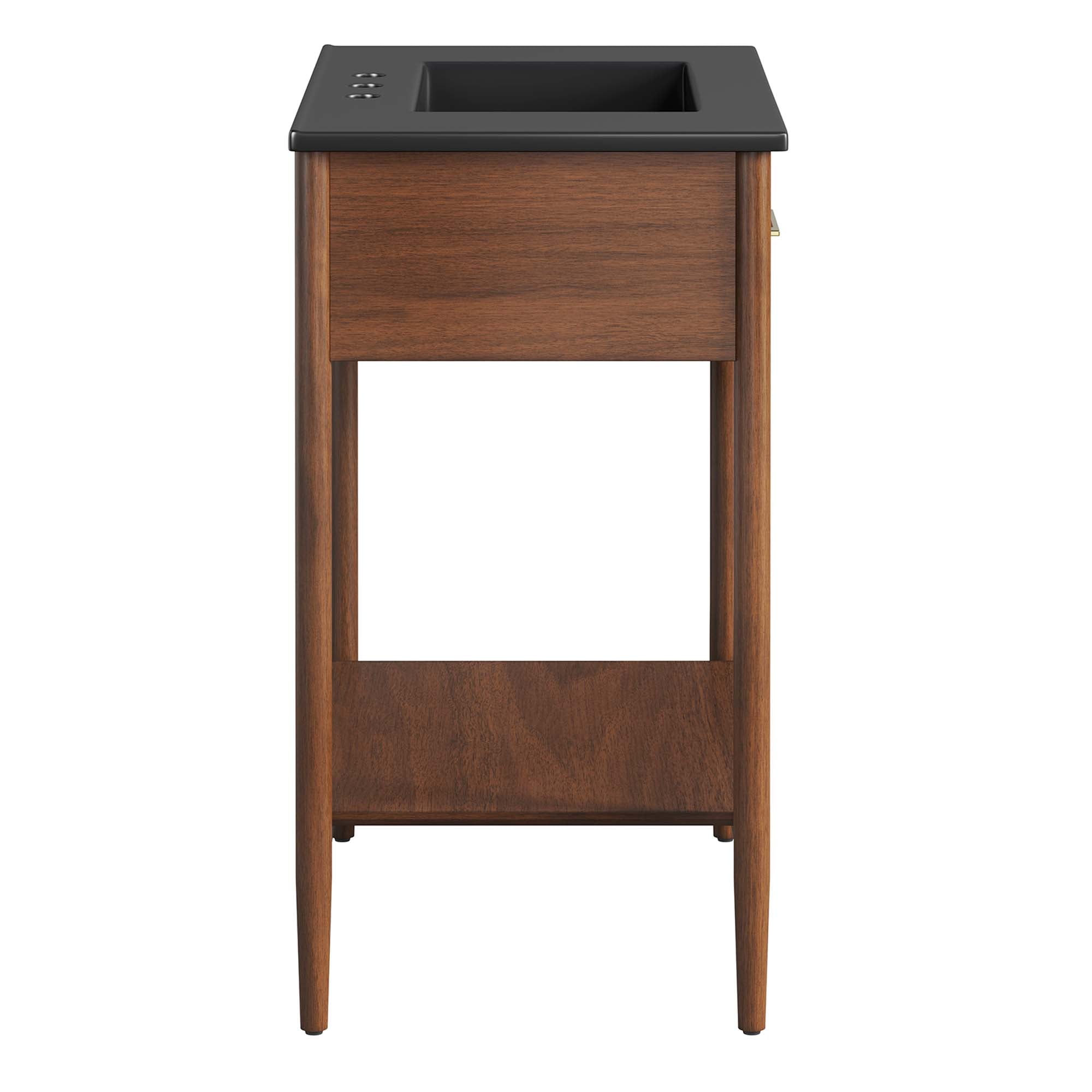 Zaire 30" Bathroom Vanity, Walnut Black