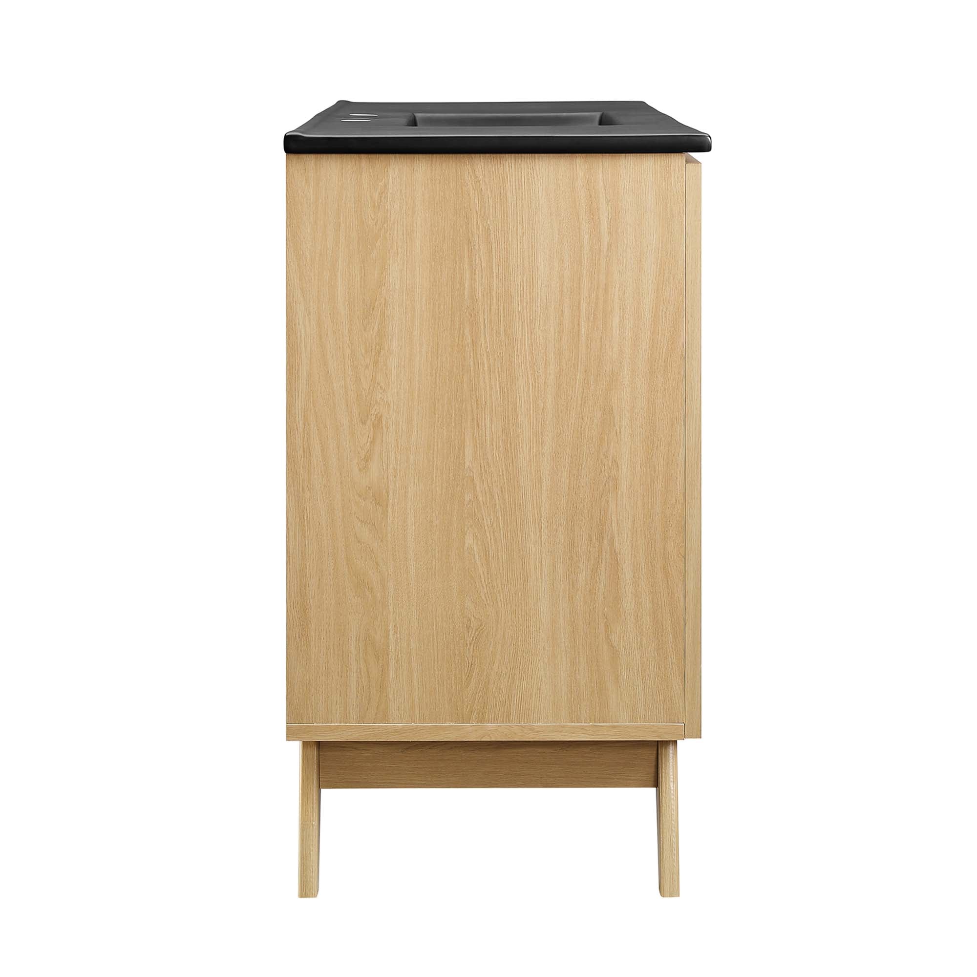 Soma 48" Single Sink Bathroom Vanity, Oak Black