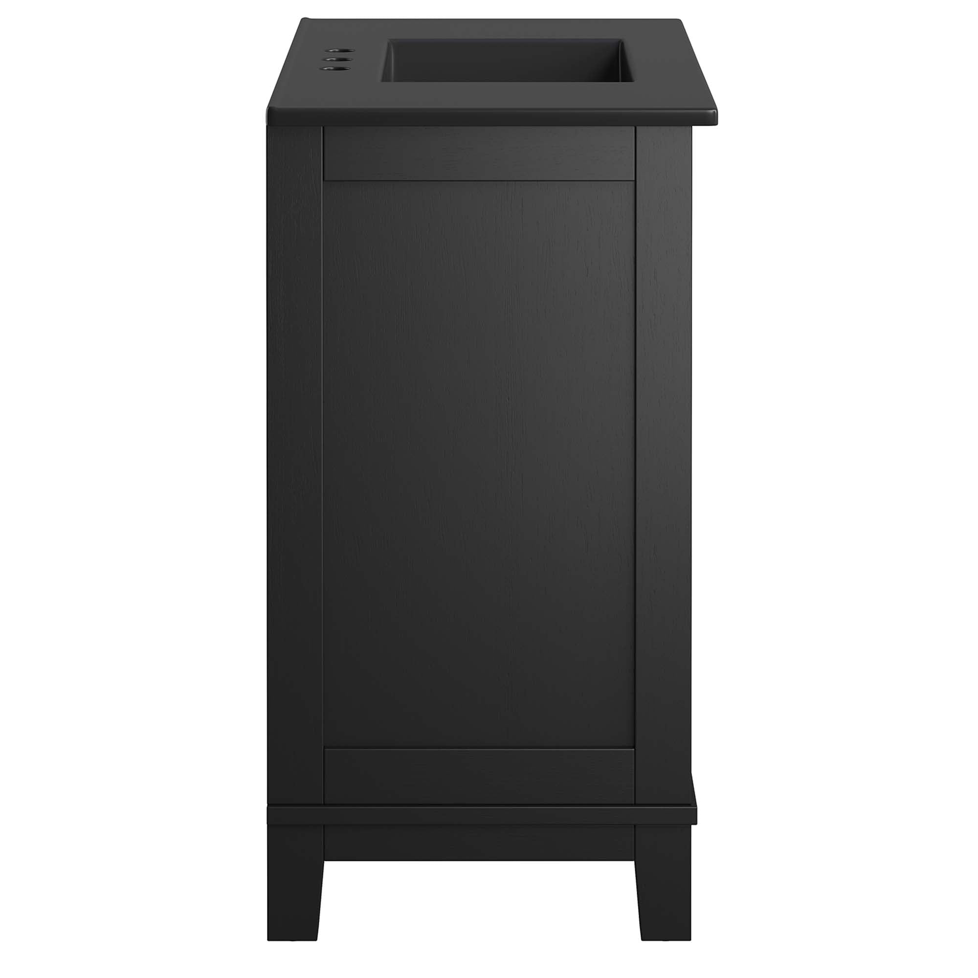 Dixie 36" Solid Wood Bathroom Vanity Cabinet, Black Black