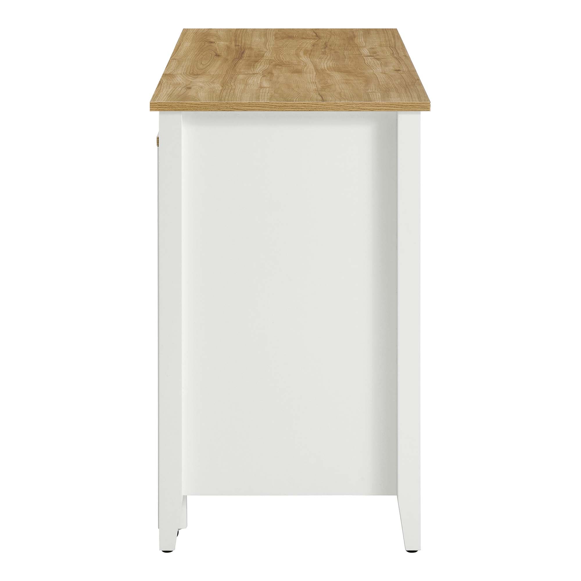 Garland Kitchen Island, Oak White