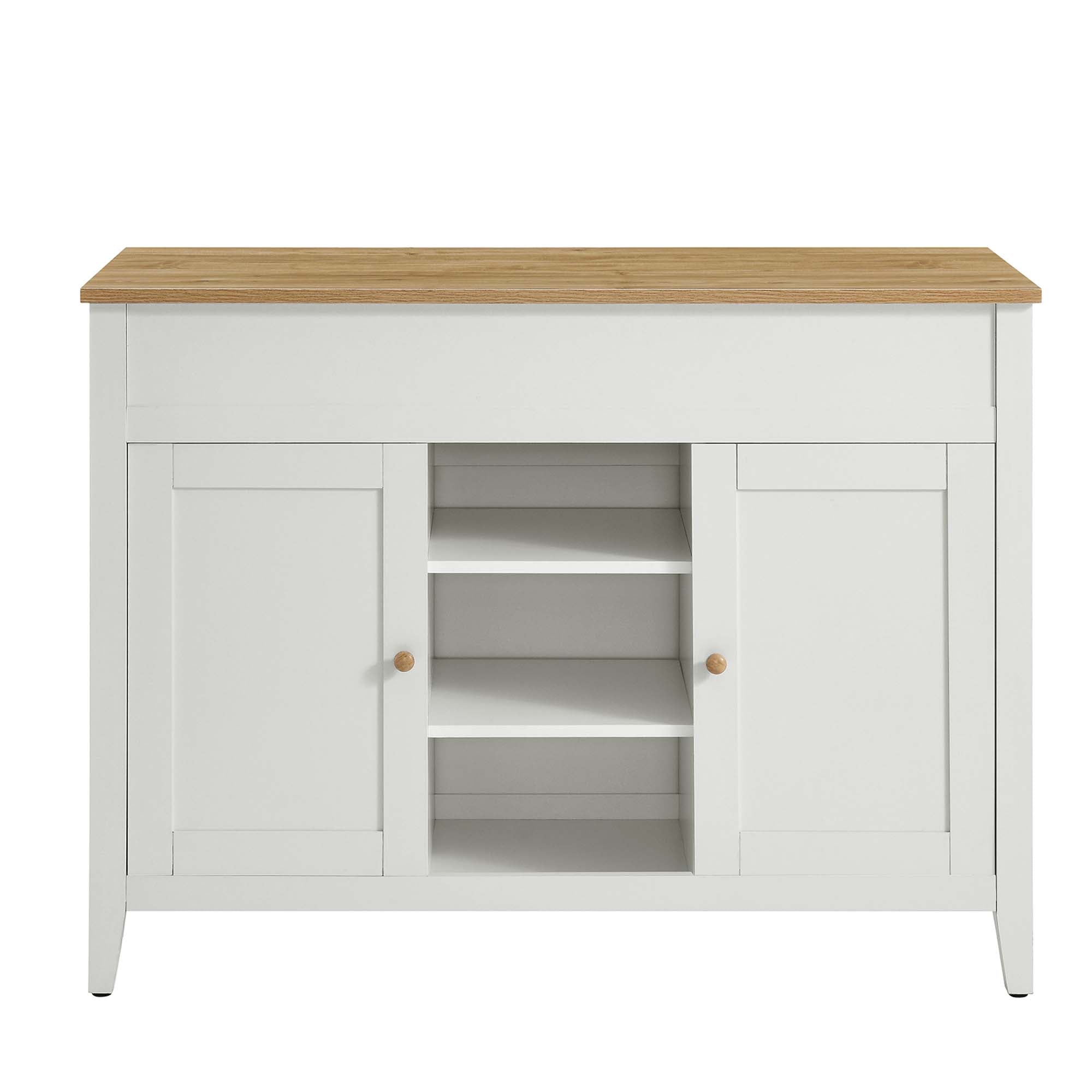 Garland Kitchen Island, Oak White
