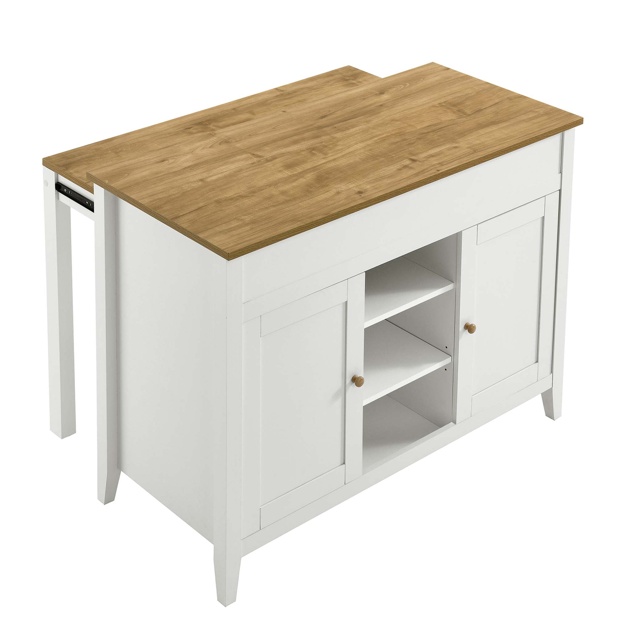 Garland Kitchen Island, Oak White